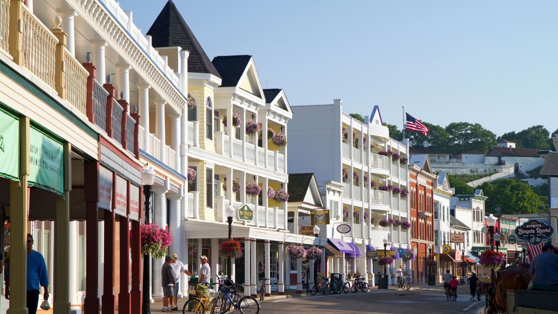 Mackinac Island, National historic landmark, Span, 1920x1080 Full HD Desktop