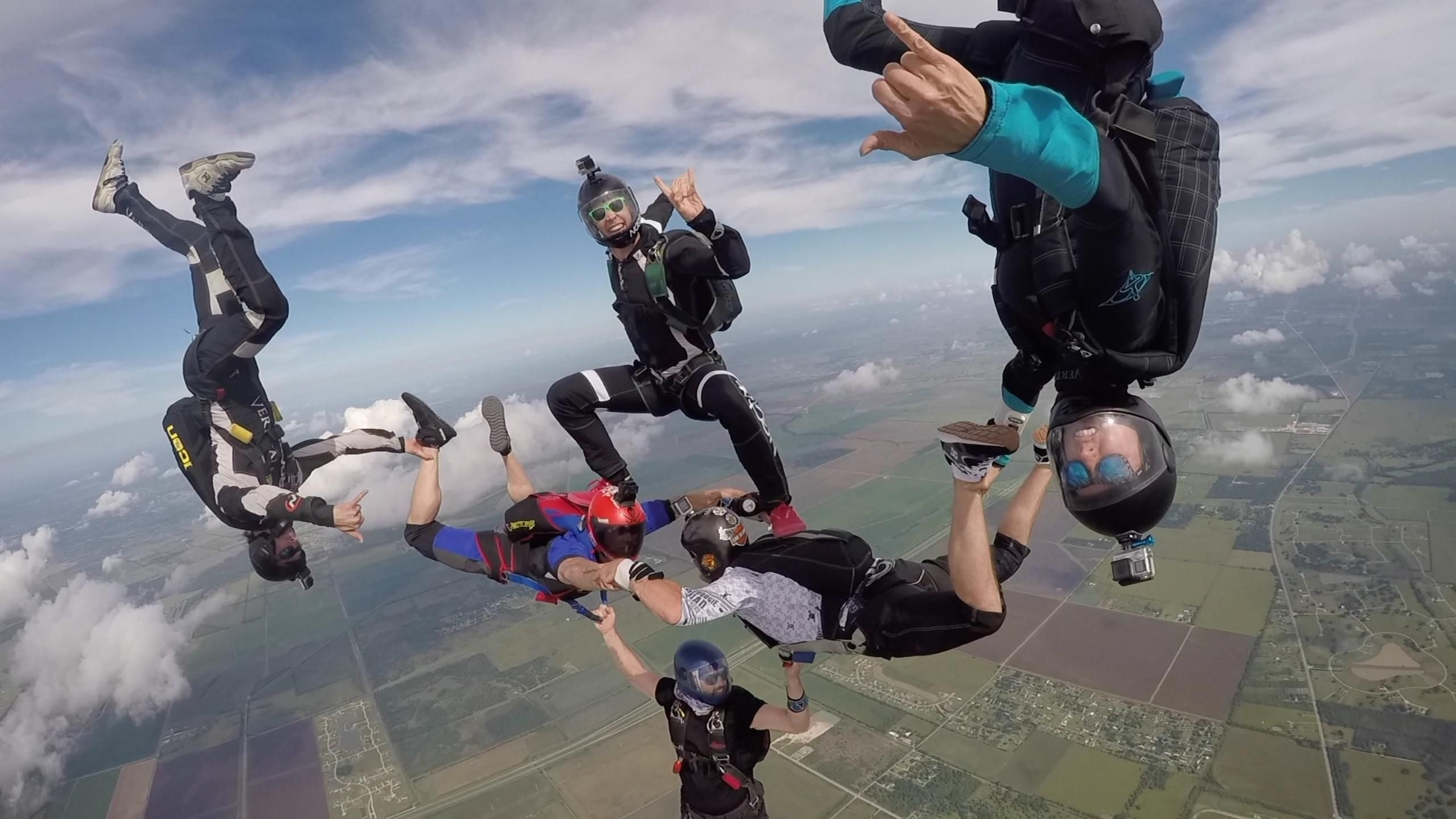 Tandem skydiving, Popular choice, First-time skydivers, Black Lives Matter, 2560x1440 HD Desktop