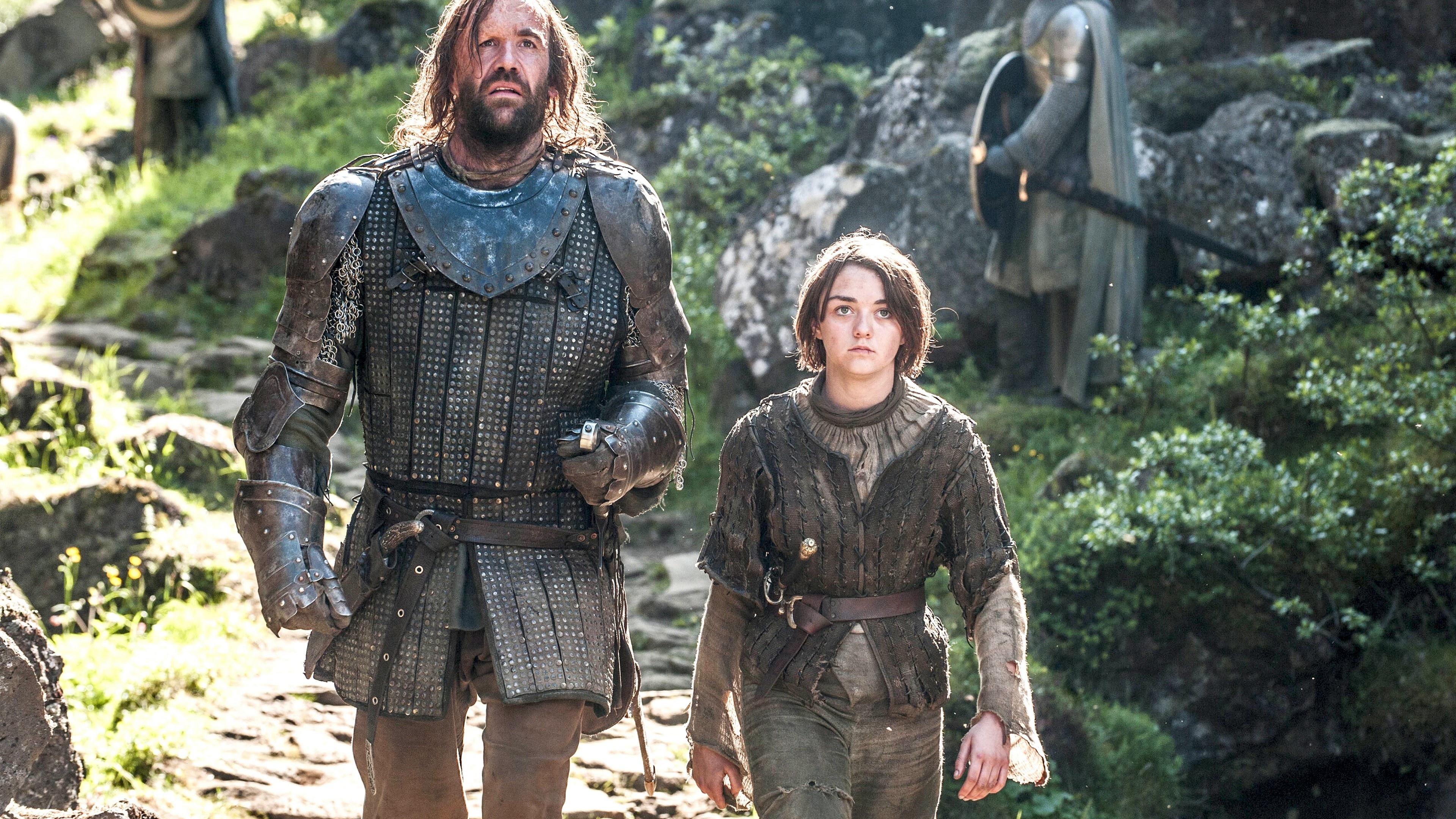 Sandor Clegane, Arya Stark Wallpaper, 3840x2160 4K Desktop