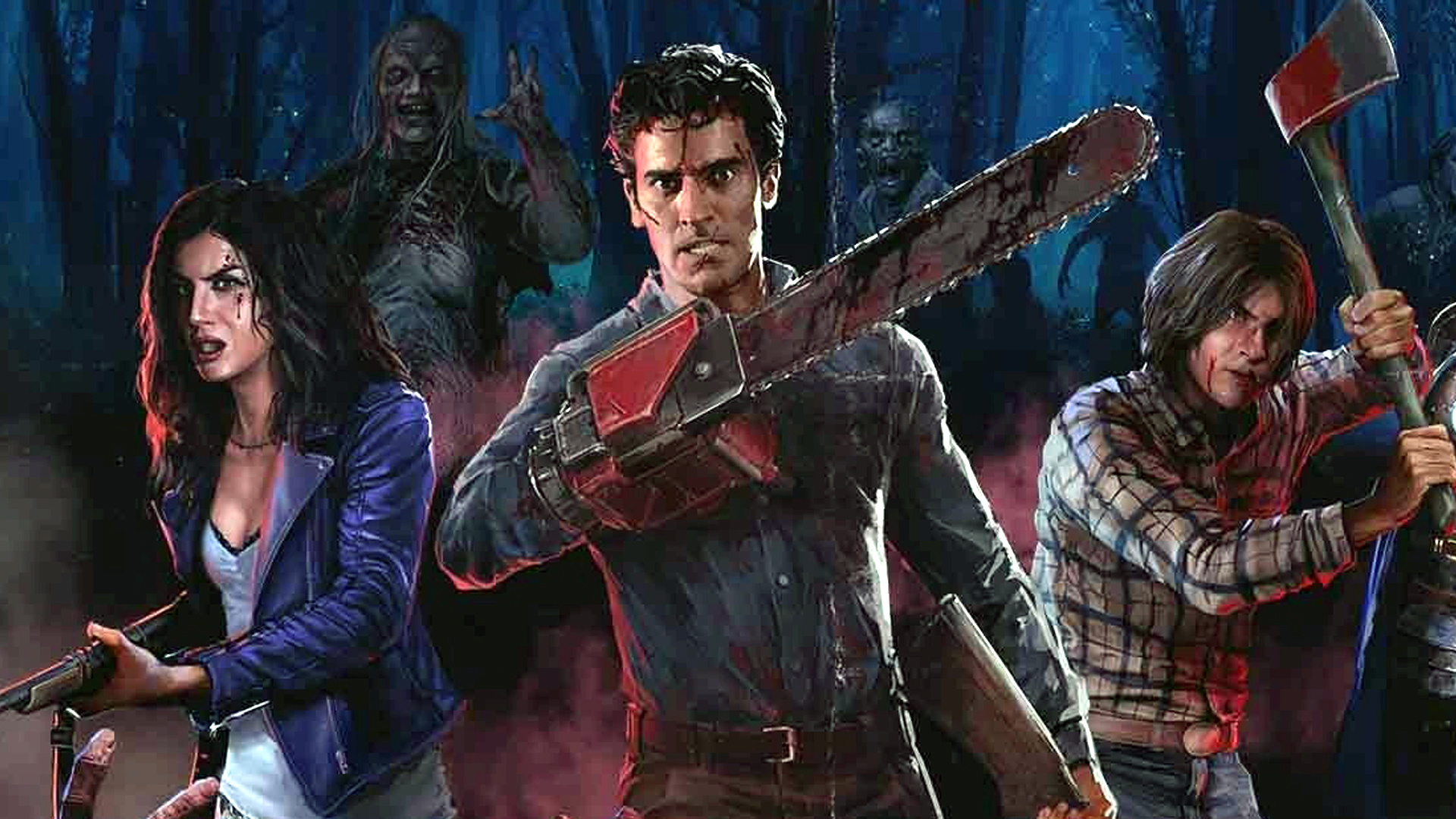 Evil Dead The Game, Original Cast, Atsit, 1920x1080 Full HD Desktop