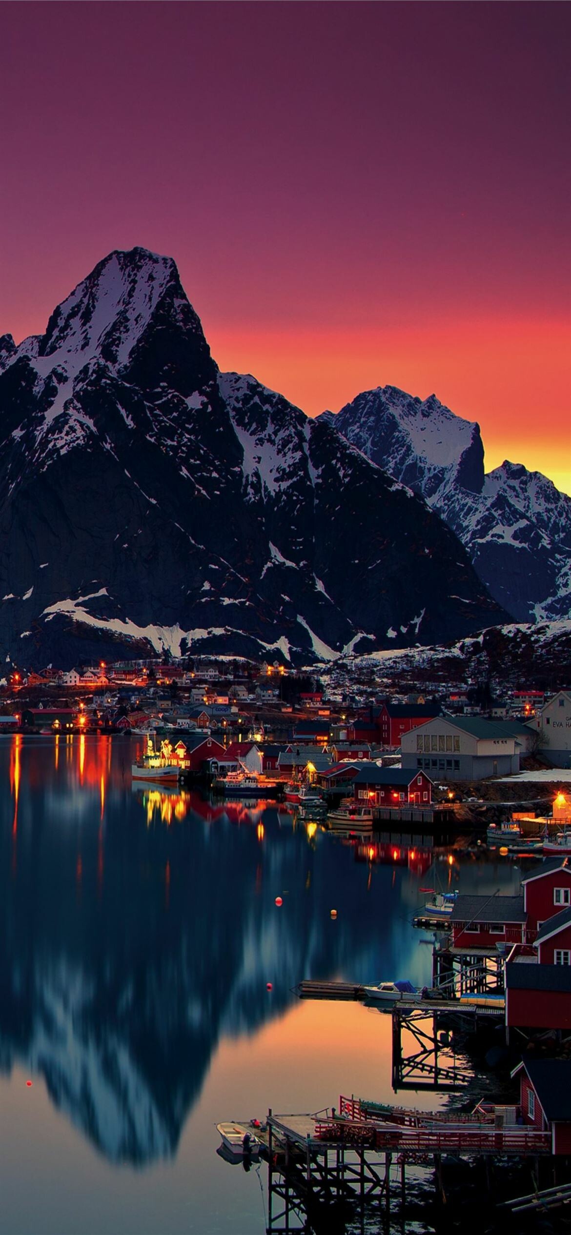 Lofoten Islands, Mountain sunrise, Free iPhone wallpapers, 4K mobile backgrounds, 1170x2540 HD Phone
