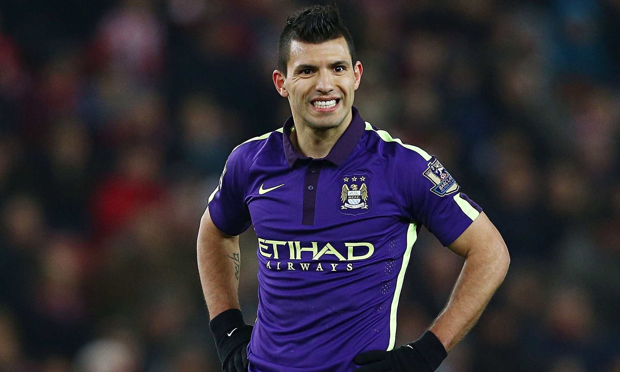 Stoke City vs Manchester City, Kun Aguero (Sergio Aguero) Wallpaper, 2060x1240 HD Desktop