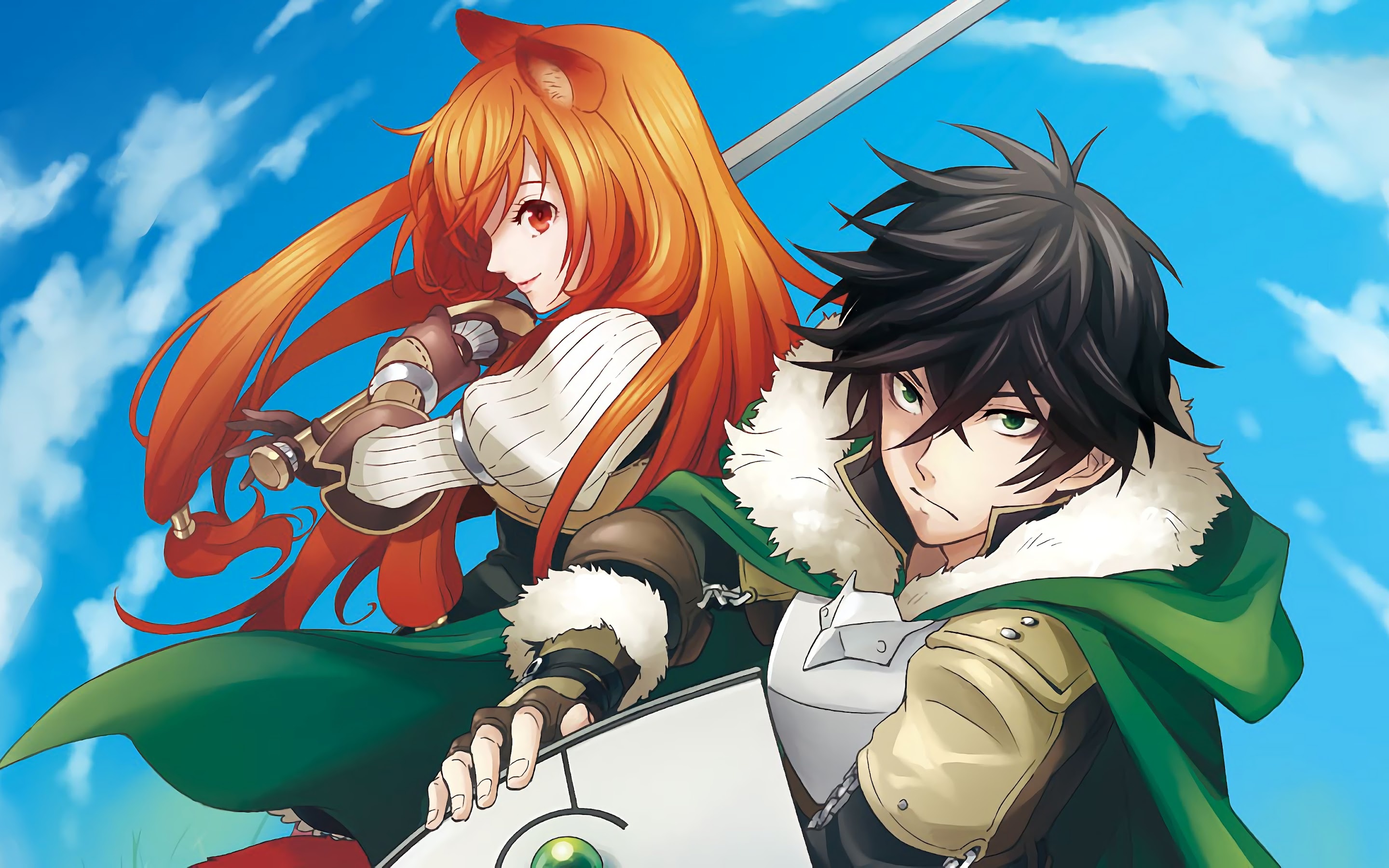 Naofumi, Raphtalia, Rising of the Shield Hero, PC desktop wallpapers, 2880x1800 HD Desktop