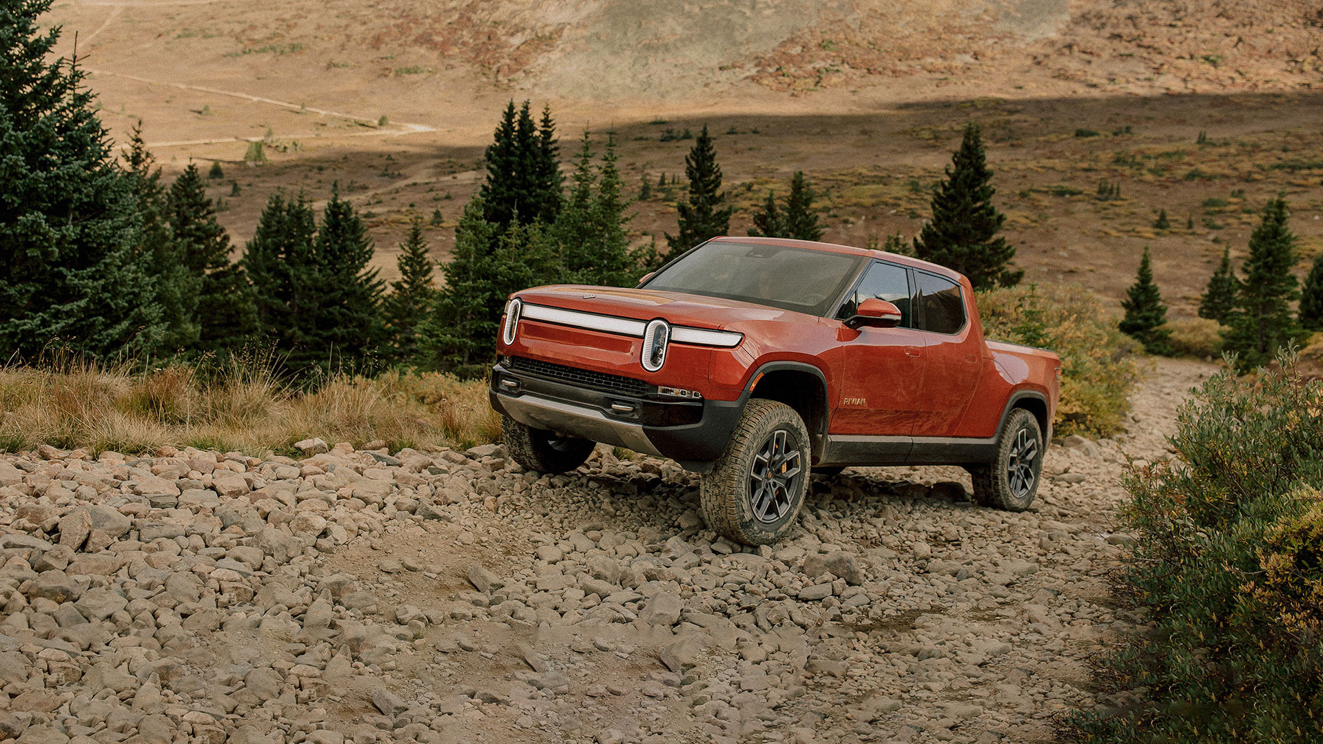 Mountain Road, Rivian Automotive Wallpaper, 1920x1080 Full HD Desktop