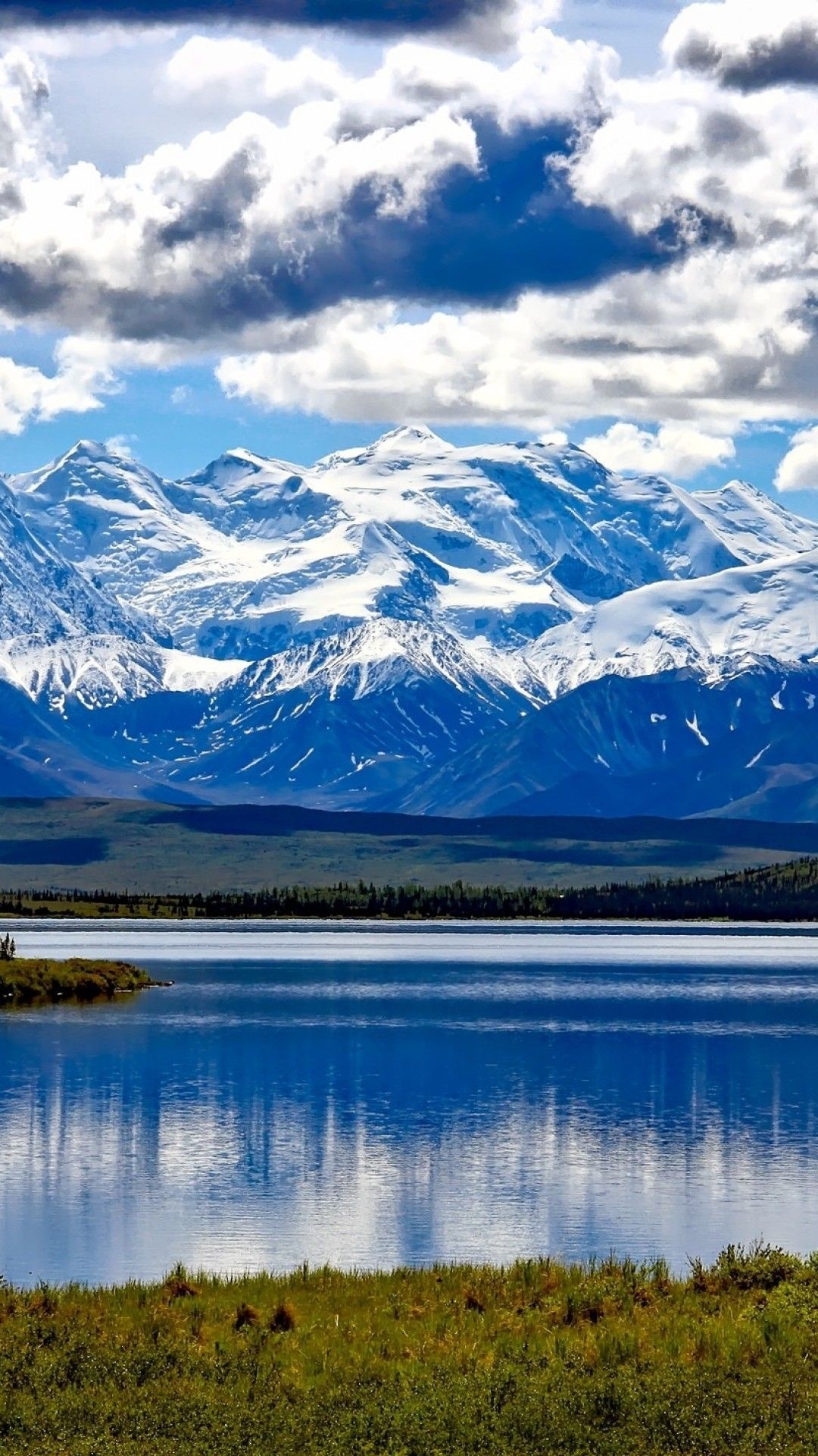 Denali National Park, Untouched wilderness, Majestic peaks, Wildlife sanctuary, 1080x1920 Full HD Phone