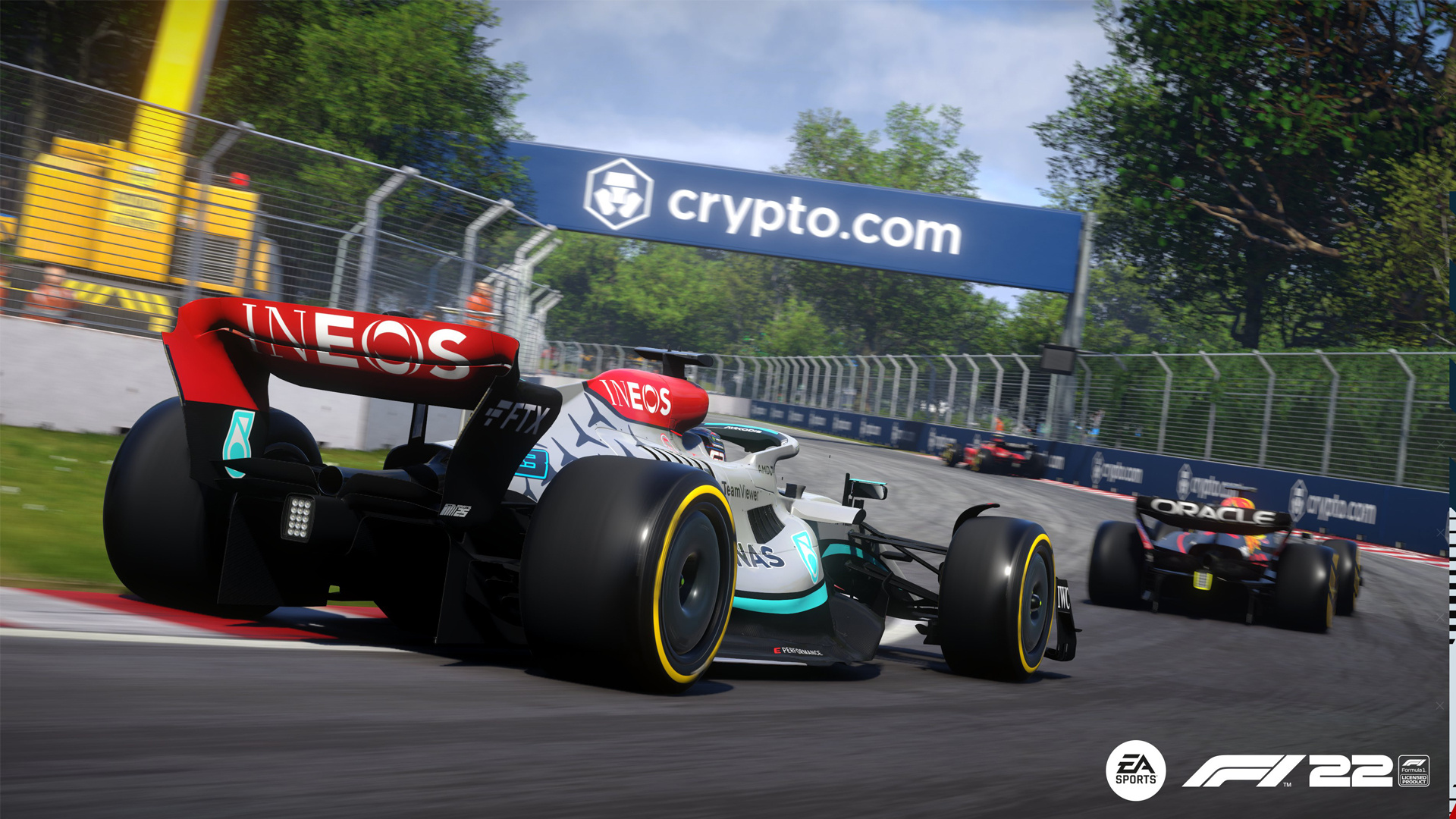 Mercedes-AMG F1 W13, Red Bull Racing RB18, EA Sports F1 22, Full HD Desktop wallpaper
