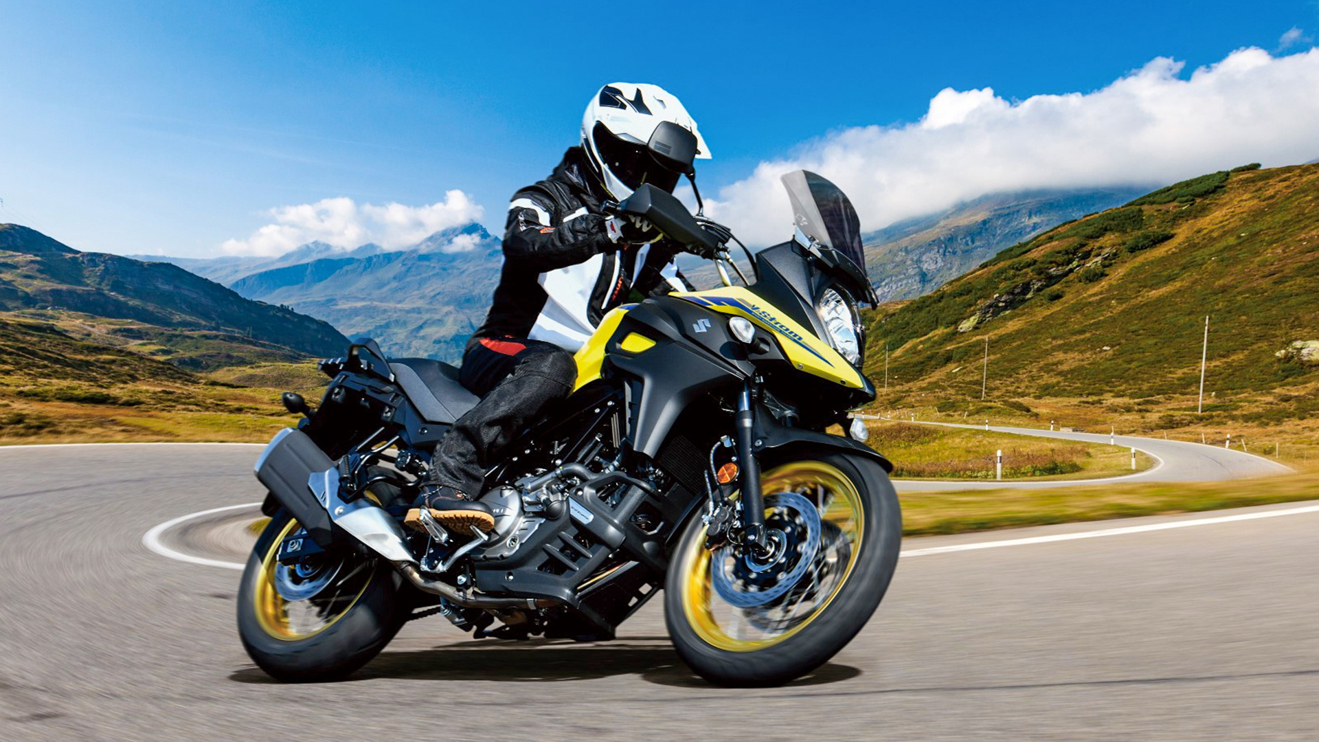 Suzuki V-Strom 650, Euro 5 compliant, Adventure motorcycle, Motorcycle travel, 1920x1080 Full HD Desktop