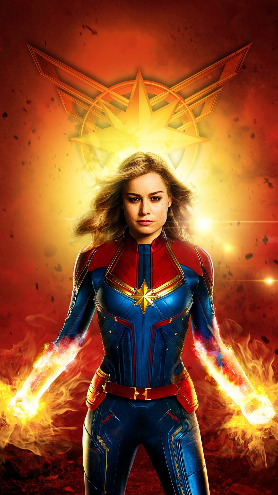 Ms. Marvel, Comics superheroine, Captain Marvel, Free download, 1080x1920 Full HD Phone