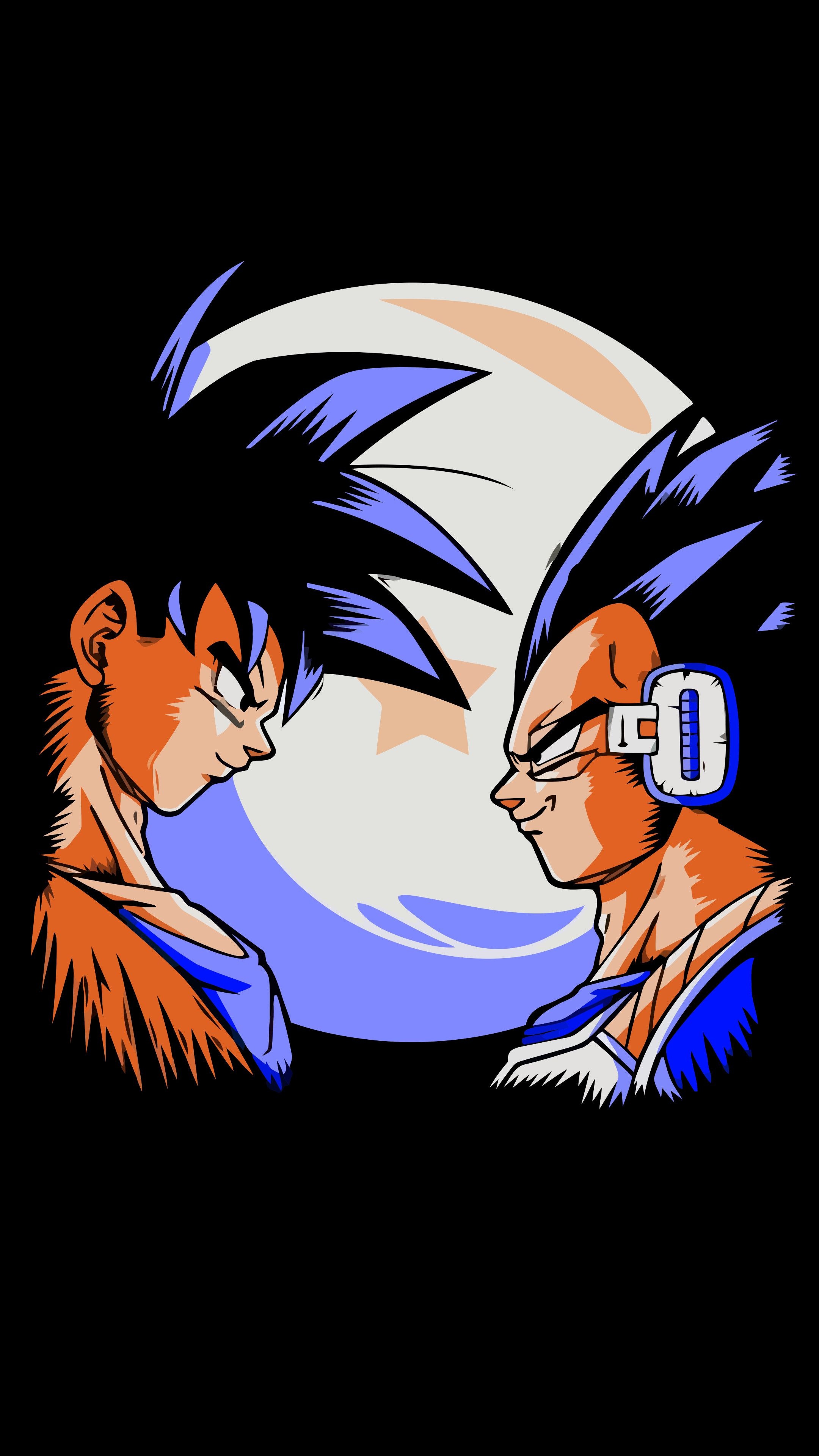 Dragon Ball Z Abridged, Goku vs Vegeta battles, Portuguese language, Lifeanimes. com, 2160x3840 4K Phone