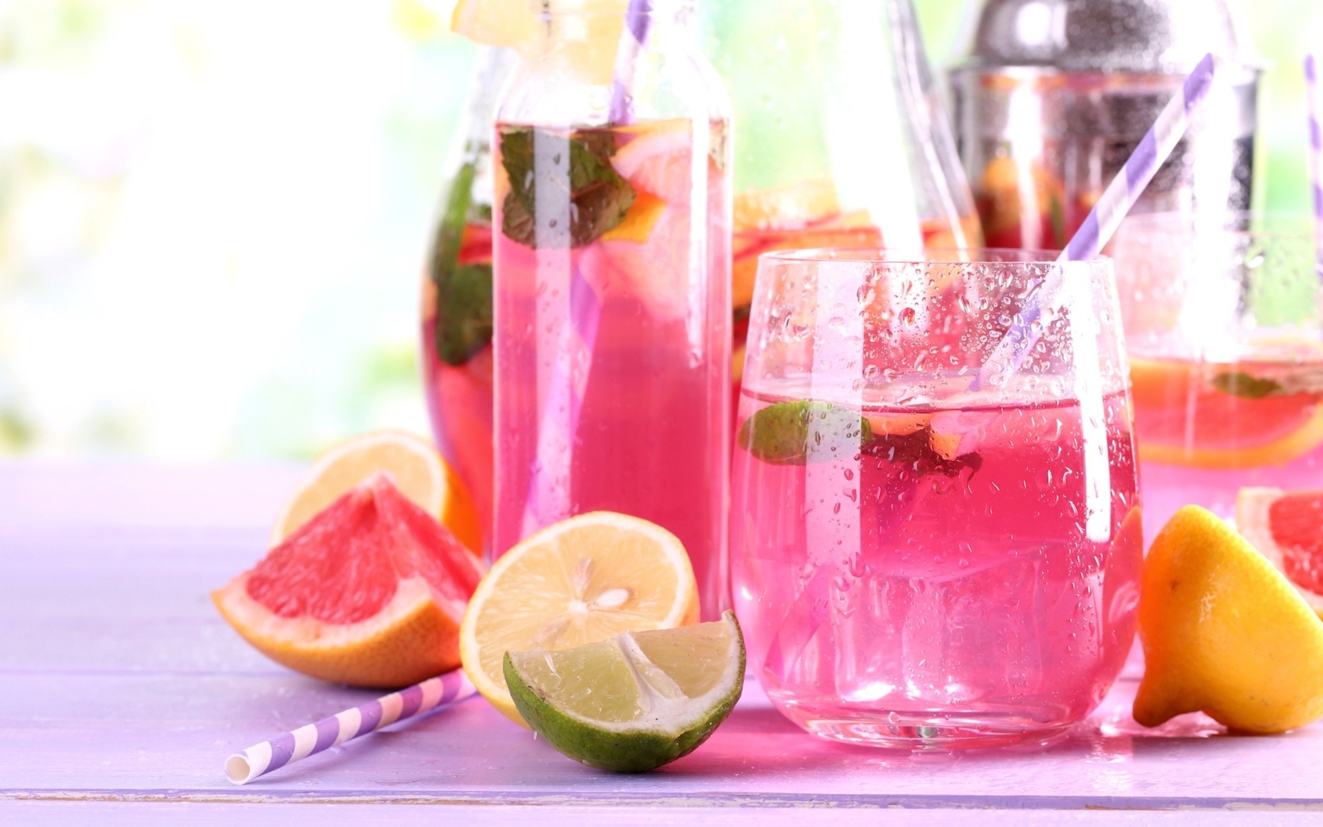 Pink lemonade charm, Grapefruit twist, High-quality citrus pleasure, Vivid desktop delight, 1920x1200 HD Desktop