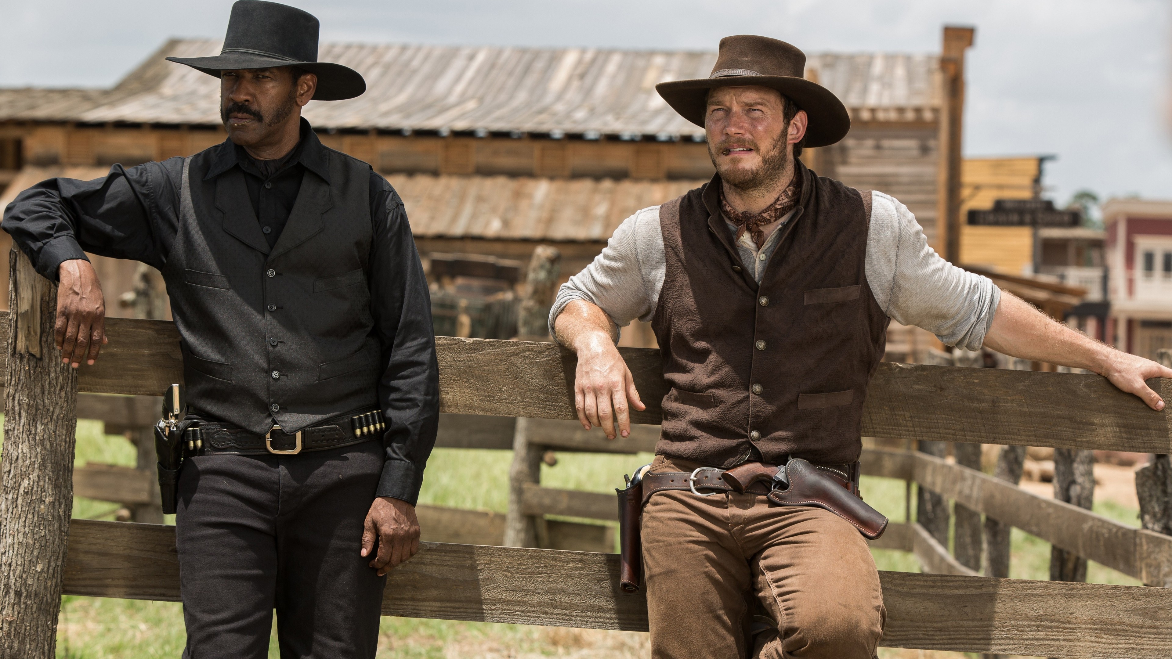 Denzel Washington, Magnificent Seven, Chris Pratt movies, 3840x2160 4K Desktop