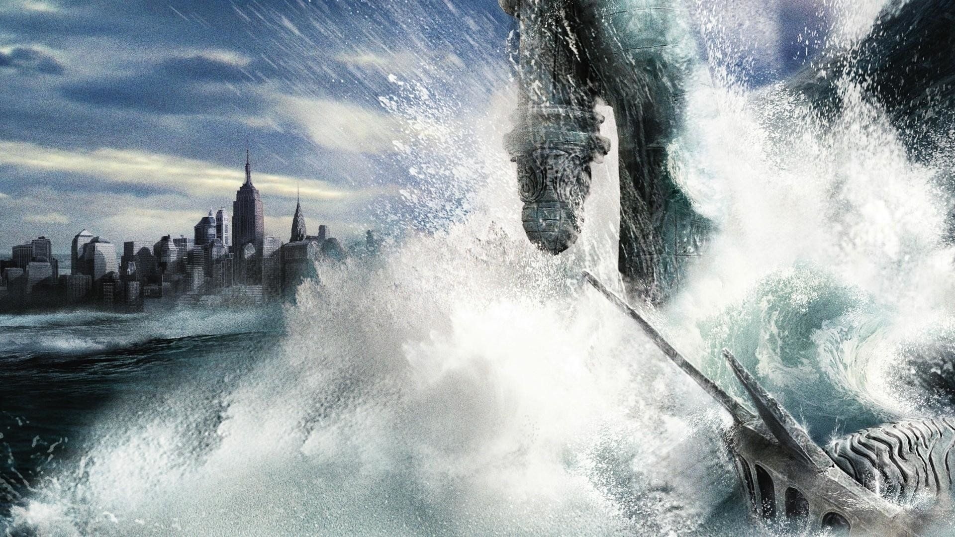 Intense suspense, City in ruins, Devastating snowstorm, Human perseverance, 1920x1080 Full HD Desktop