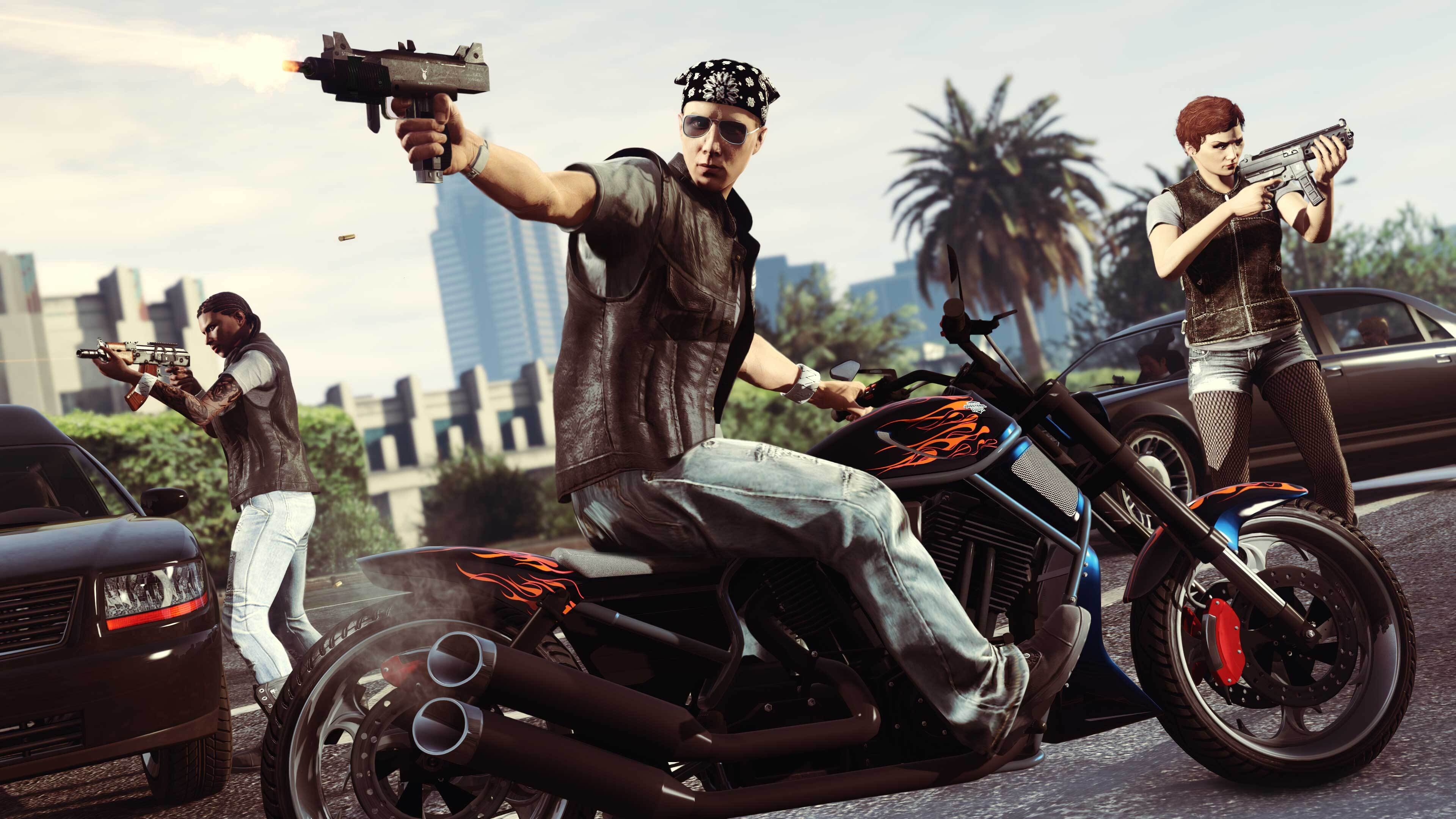 GTA V for PS5 and Xbox, Enhanced graphics mode, Gaming screenshots, Next-gen gaming, 3840x2160 4K Desktop