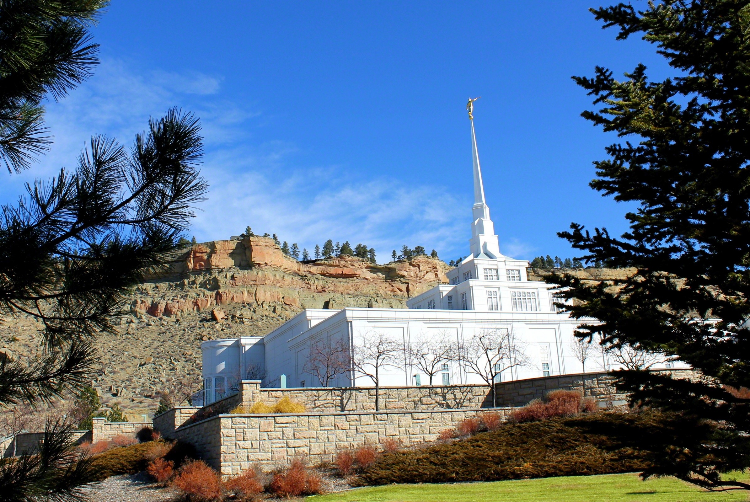 Billings, Montana, Montana temple, Grounds, 2390x1600 HD Desktop