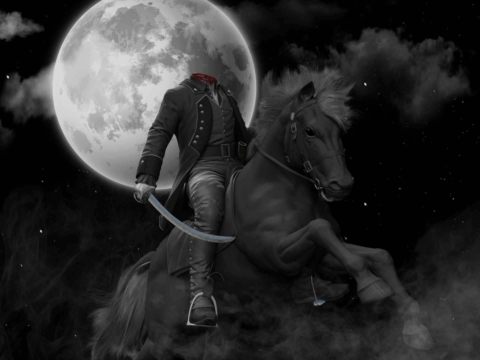 Headless Horseman, Popular wallpapers, Captivating visuals, Dark fantasy, 1920x1440 HD Desktop