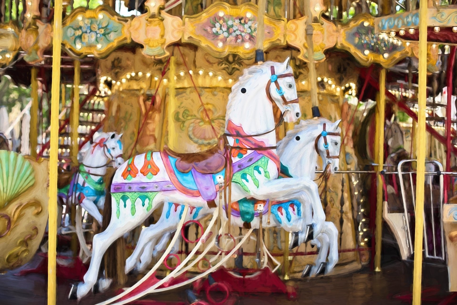 Merry-go-round, 4K Ultra HD, Wallpaper background, 1920x1280 HD Desktop