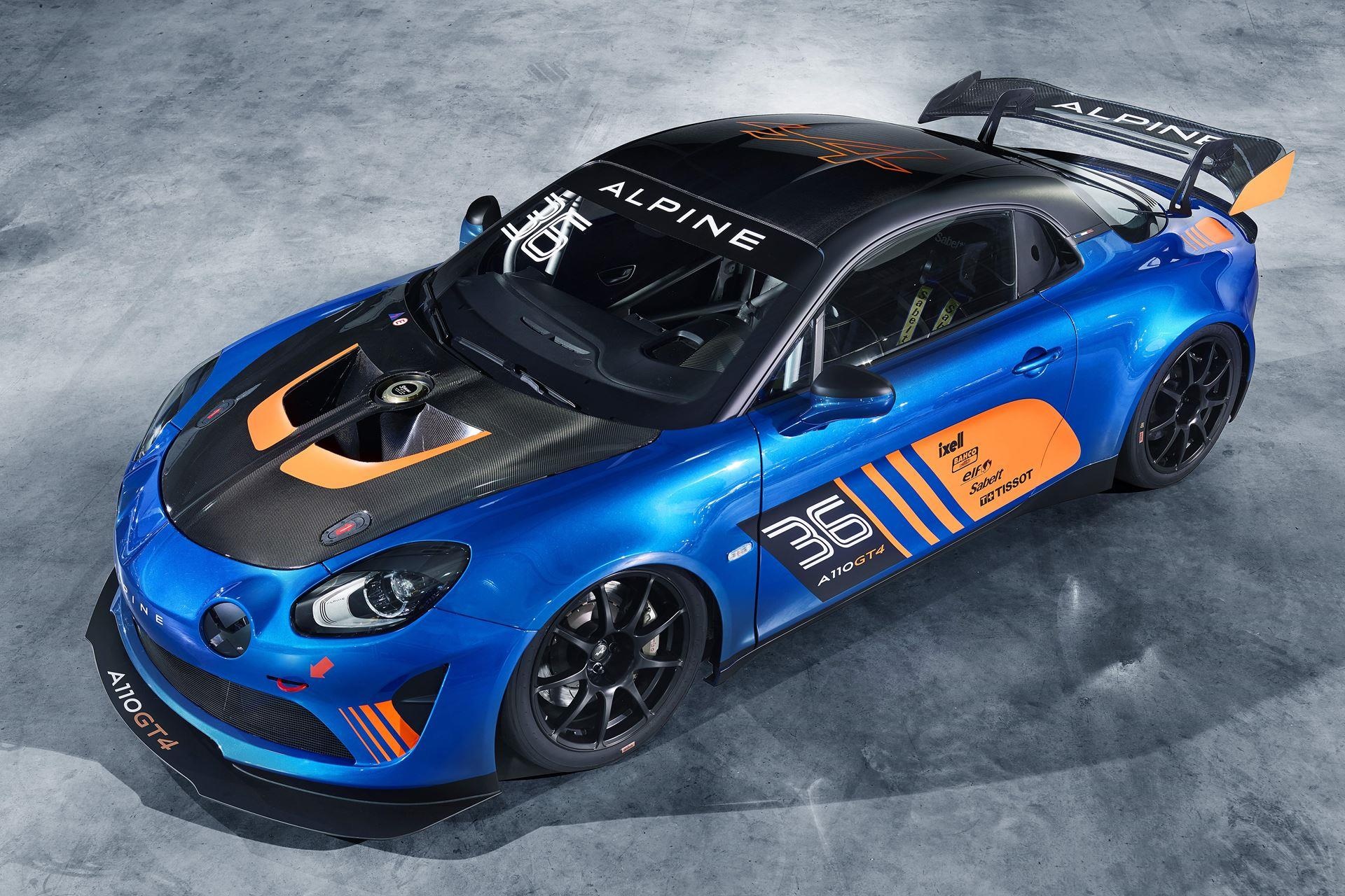 Alpine A110, GT4 Model, French Sports Car, 2018 Release, Automotive Design, 1920x1280 HD Desktop