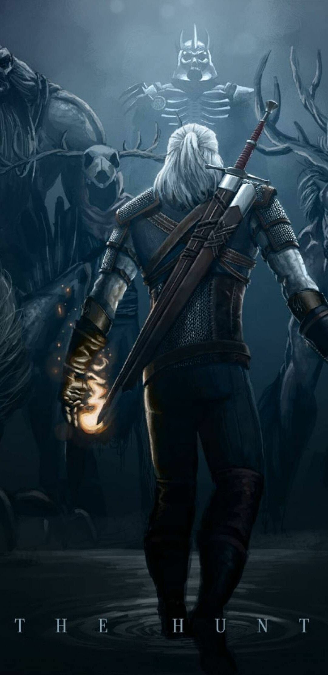 The Witcher gaming, Epic fantasy adventure, Witcher game series, Witcher 3 masterpiece, 1080x2220 HD Phone