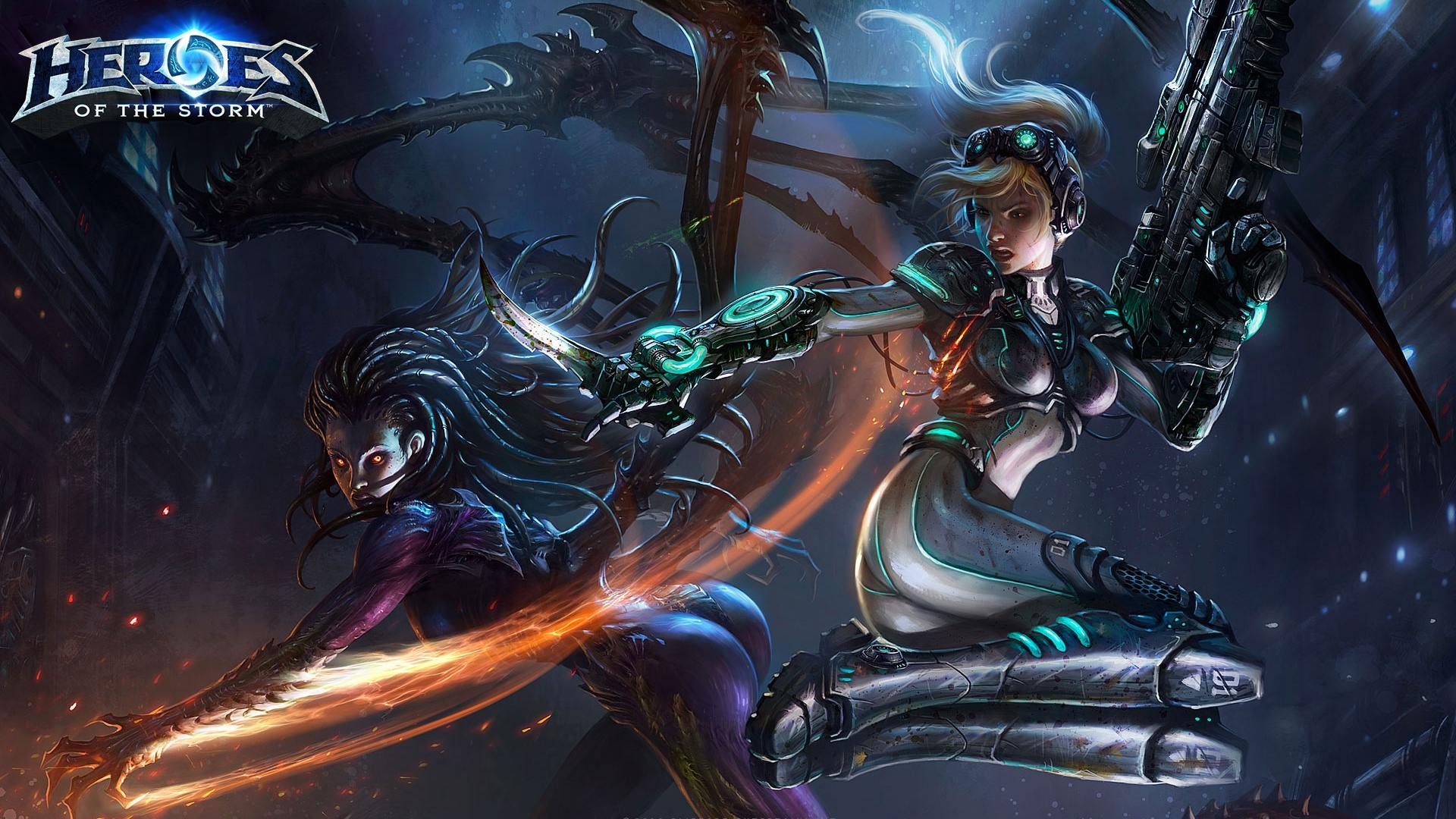 Queen of Blades and Nova, Heroes of the Storm Wallpaper, 1920x1080 Full HD Desktop