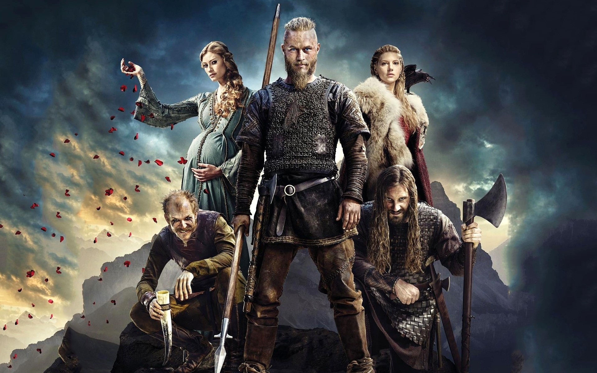 Ragnar Lothbrok, Lagertha, Floki, Rollo, Princess Aslaug, HD Desktop wallpaper