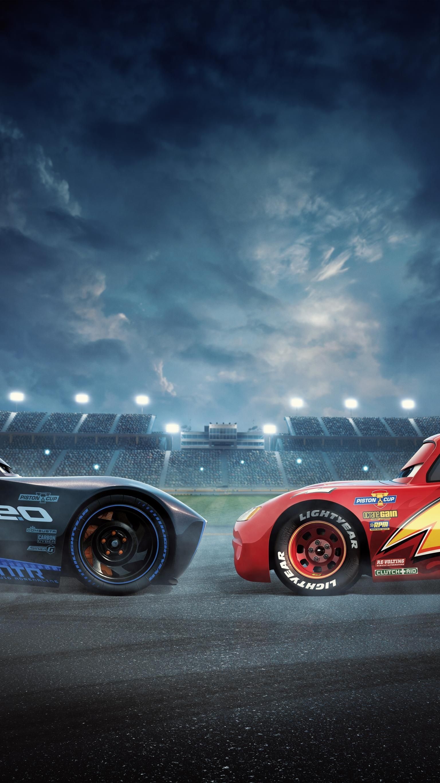 Disney Cars, Lightning McQueen, Animation, Movie franchise, 1540x2740 HD Phone