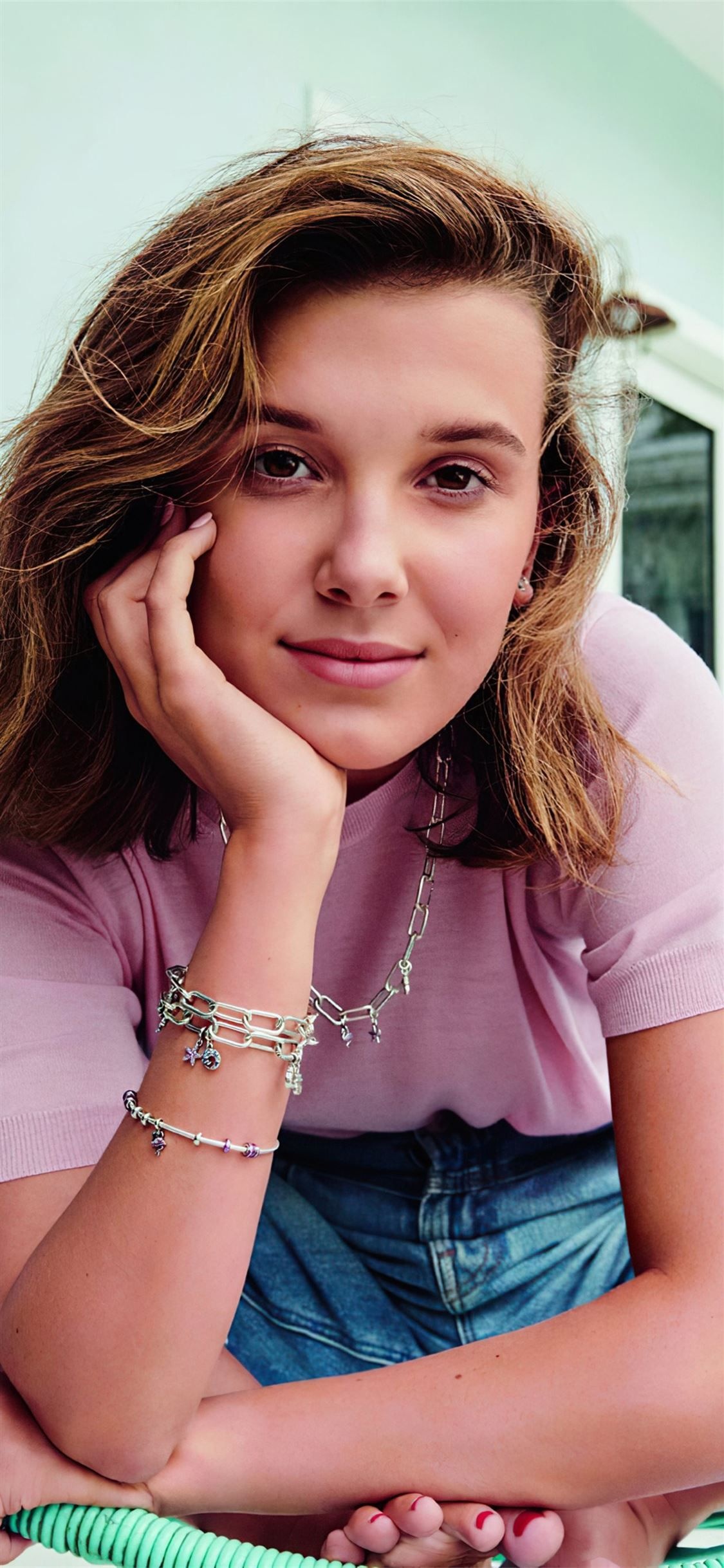 Millie Bobby Brown 4K 2020, Celebrities girls, 1130x2440 HD Phone