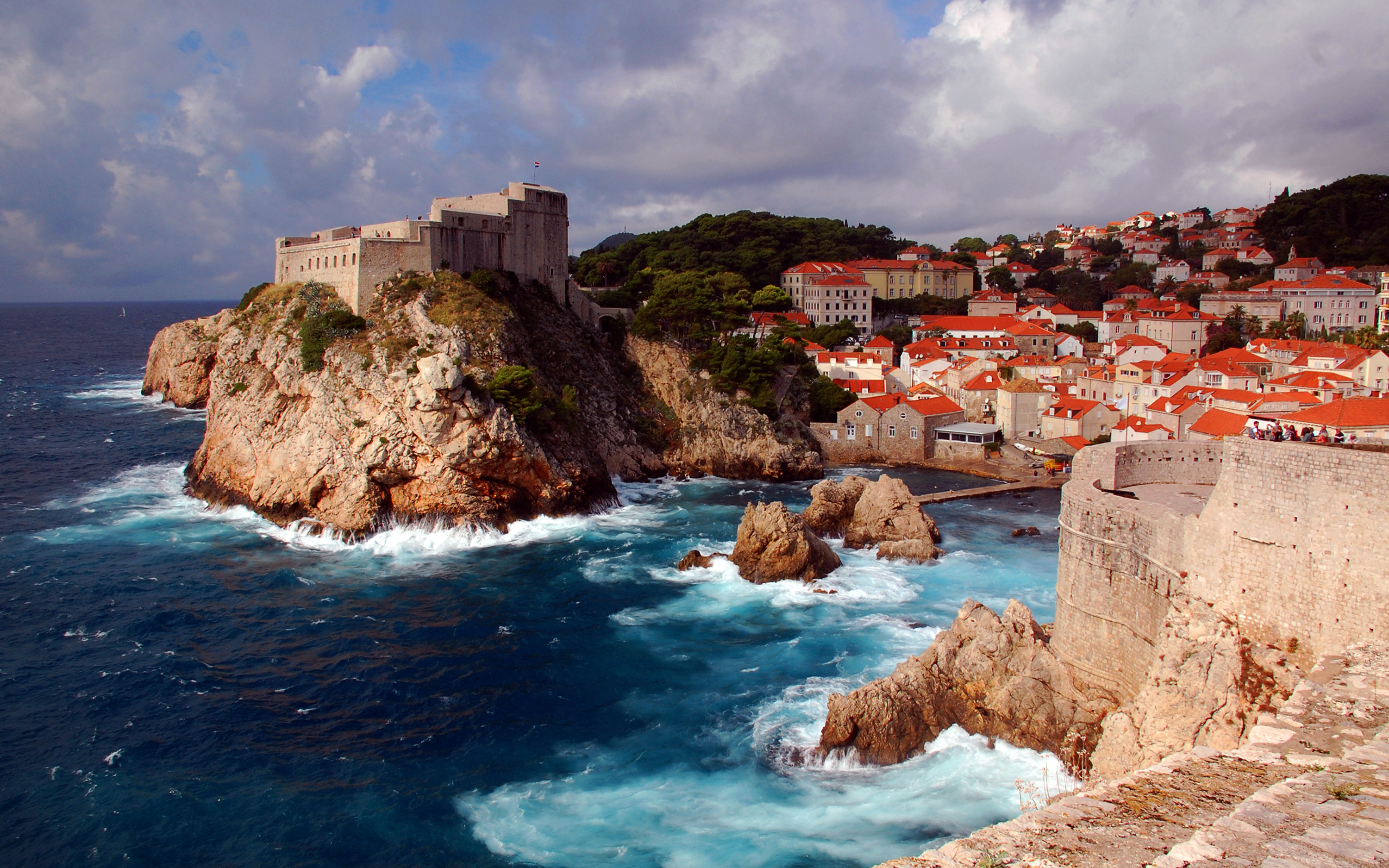 Dubrovnik, Fortress, Croatia, Wallpaper, 3000x1880 HD Desktop