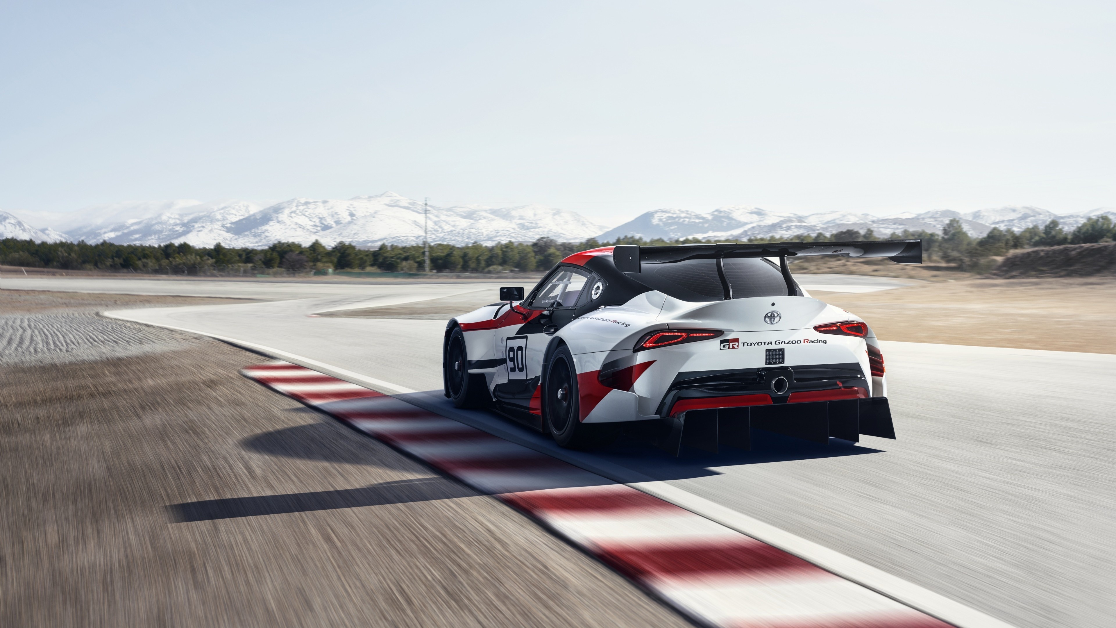 Toyota GR Supra, Racing concept, Geneva Motor Show, Dynamic and futuristic, 3840x2160 4K Desktop