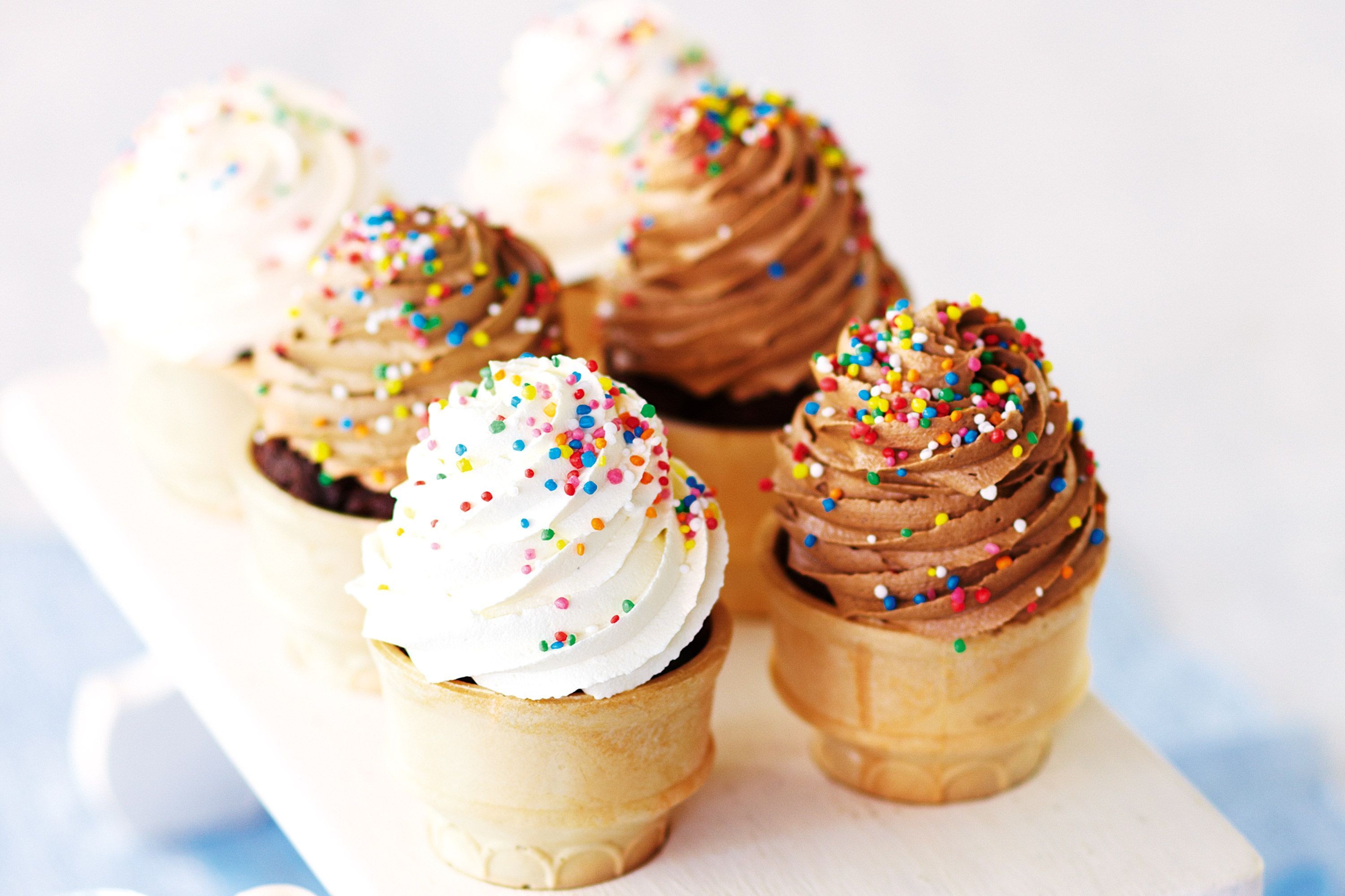 Cupcakes, Ice Cream Cone Wallpaper, 3000x2000 HD Desktop