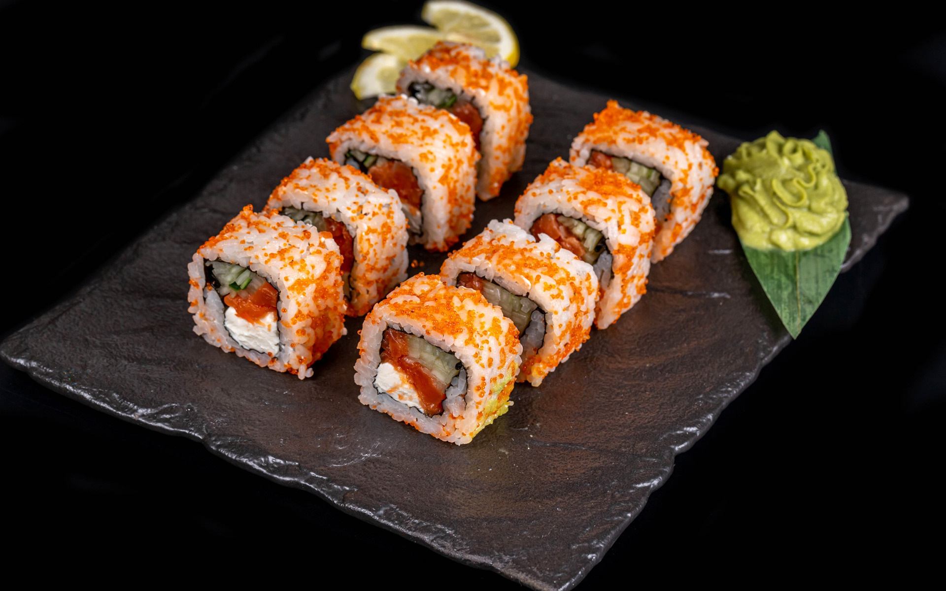 Sushi wallpapers, Japanese food, Gourmet rolls, High-resolution pictures, 1920x1200 HD Desktop