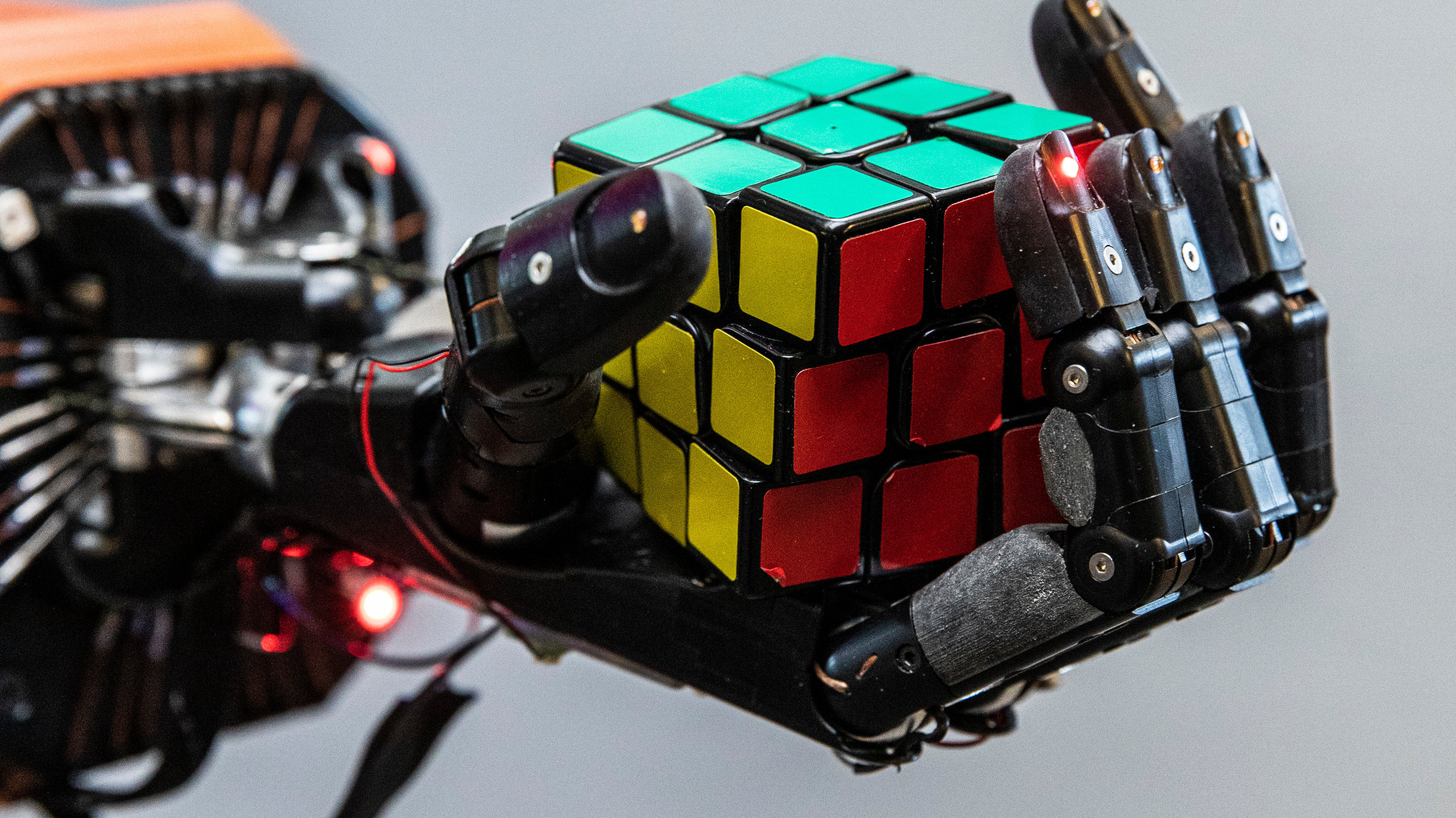 Robotic hand, Cube Wallpaper, 3000x1690 HD Desktop