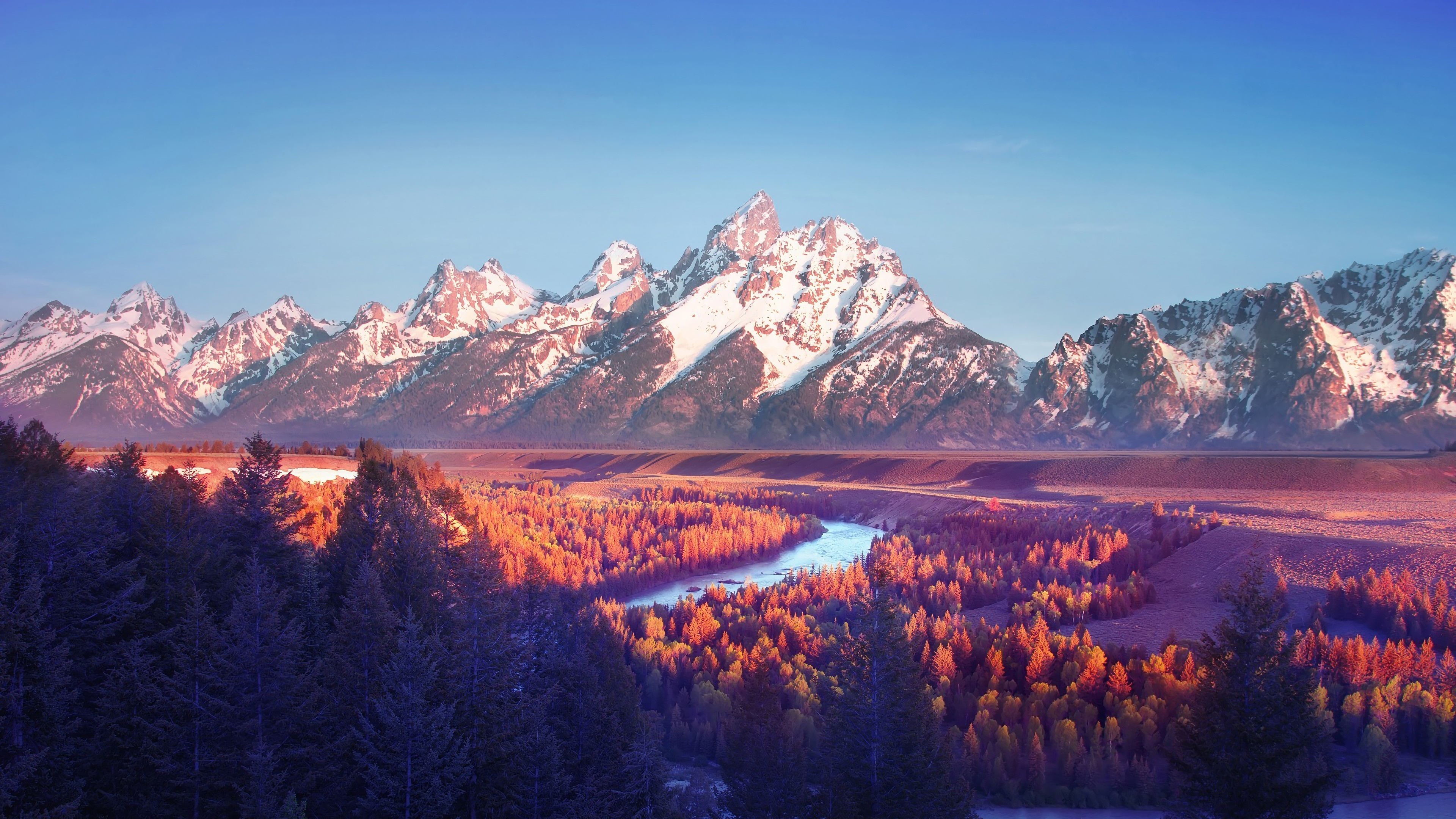 Grand Teton National Park, 4K nature, HD wallpapers, Beautiful photos, 3840x2160 4K Desktop