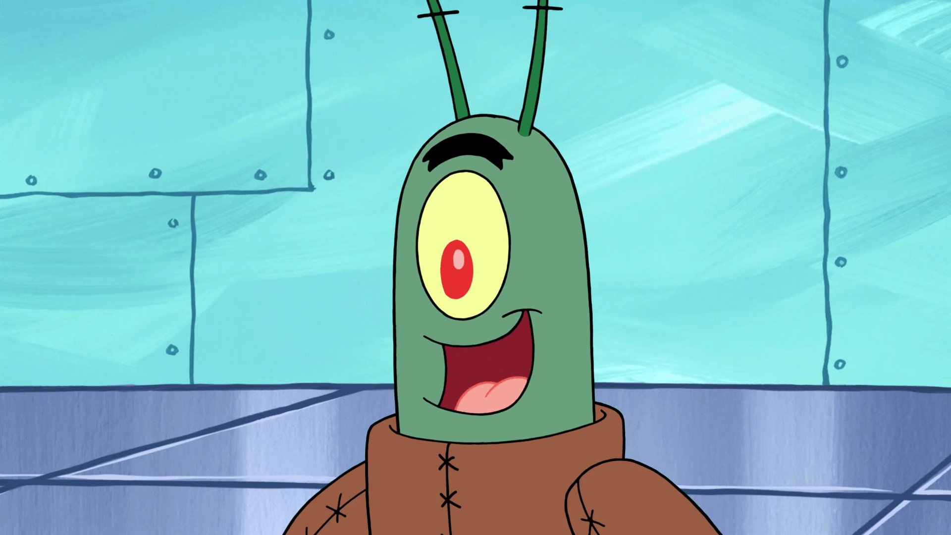 Plankton, SpongeBob SquarePants, Animation, Cool backgrounds, 1920x1080 Full HD Desktop