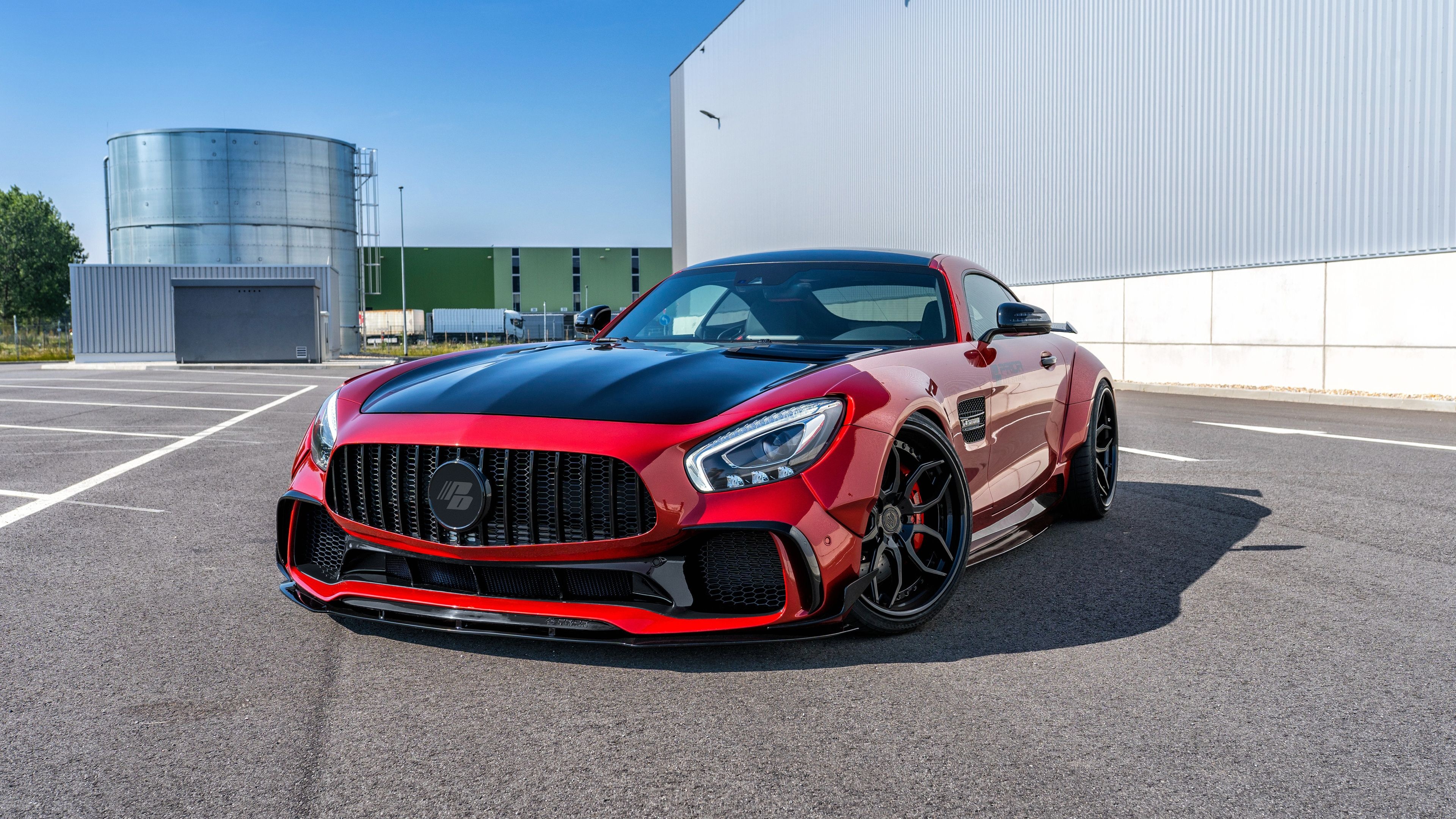 Mercedes-Benz AMG GT, Prior Design customization, Stylish upgrades, Showstopper on wheels, 3840x2160 4K Desktop