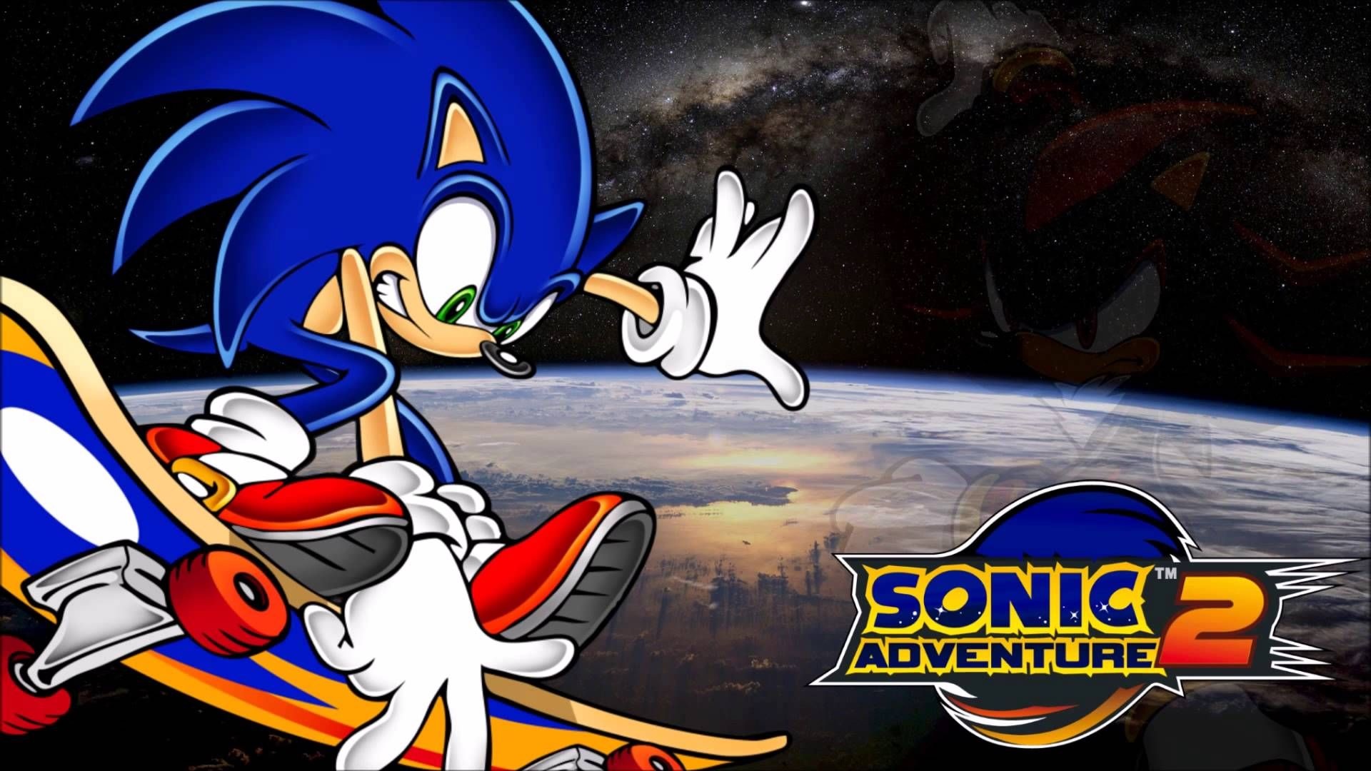 Sonic the Hedgehog, Shadow the Hedgehog, Sonic Adventure 2 logo, Full HD Desktop wallpaper