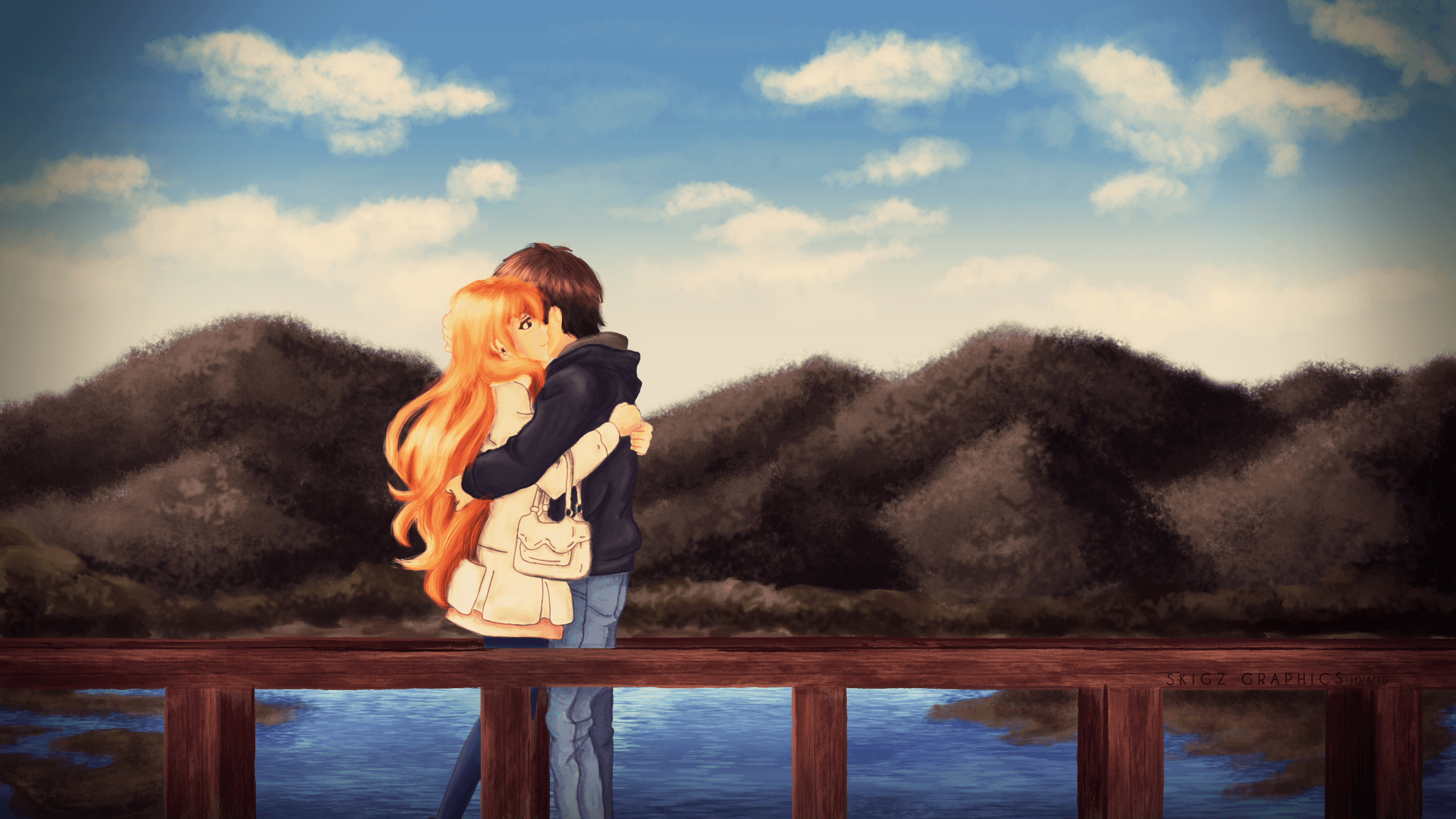 Golden Time, Wallpaper collection, Beautiful artwork, Anime series, 2560x1440 HD Desktop