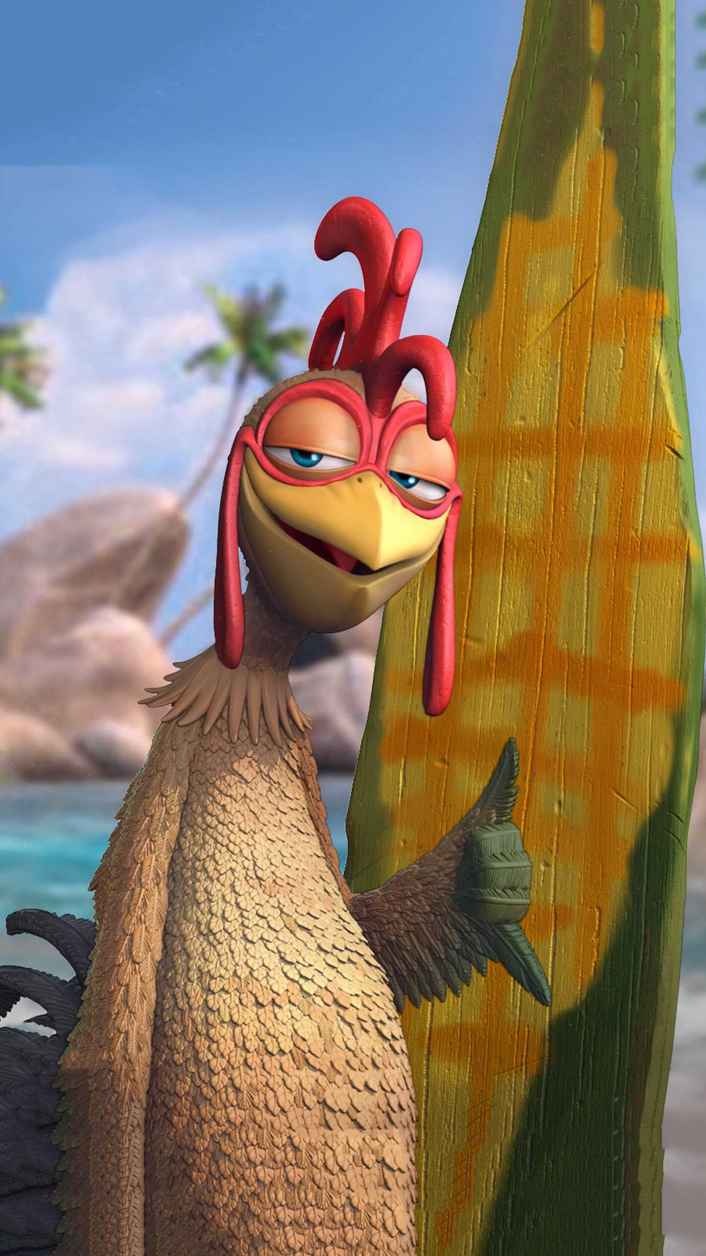 Surf's Up Animation, Chicken Joe, Movie Mania, Surfer Penguins, 1440x2560 HD Phone