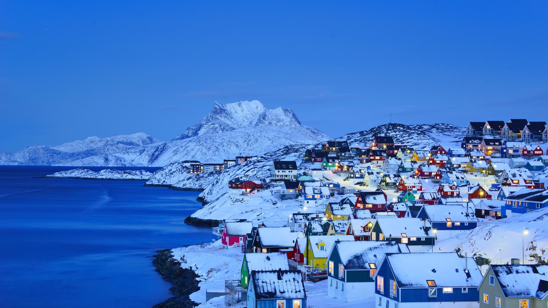 Greenland, Travels, Cancun Nuuk, Greenland, 1920x1080 Full HD Desktop