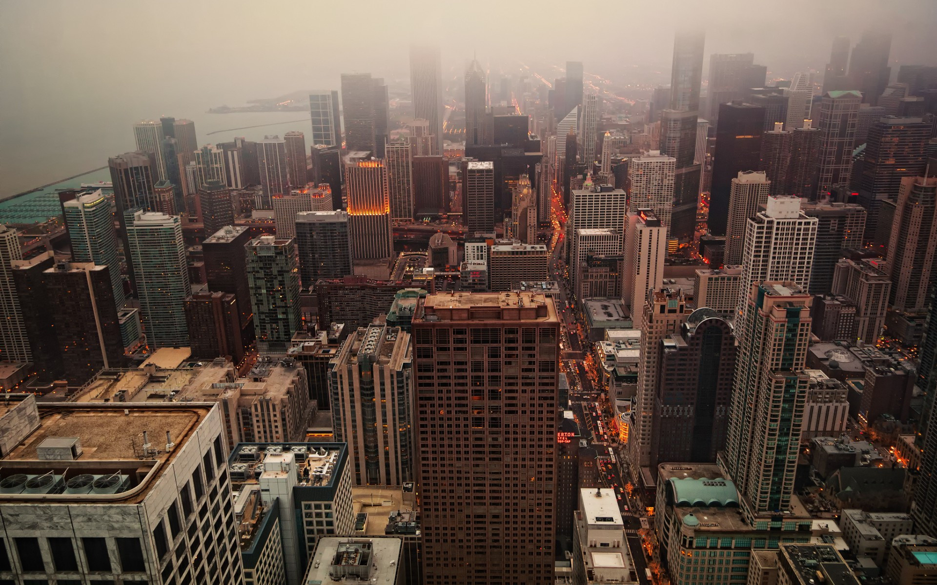 Chicago widescreen wallpaper, Urban nightscape, HD city view, Desktop background, 1920x1200 HD Desktop