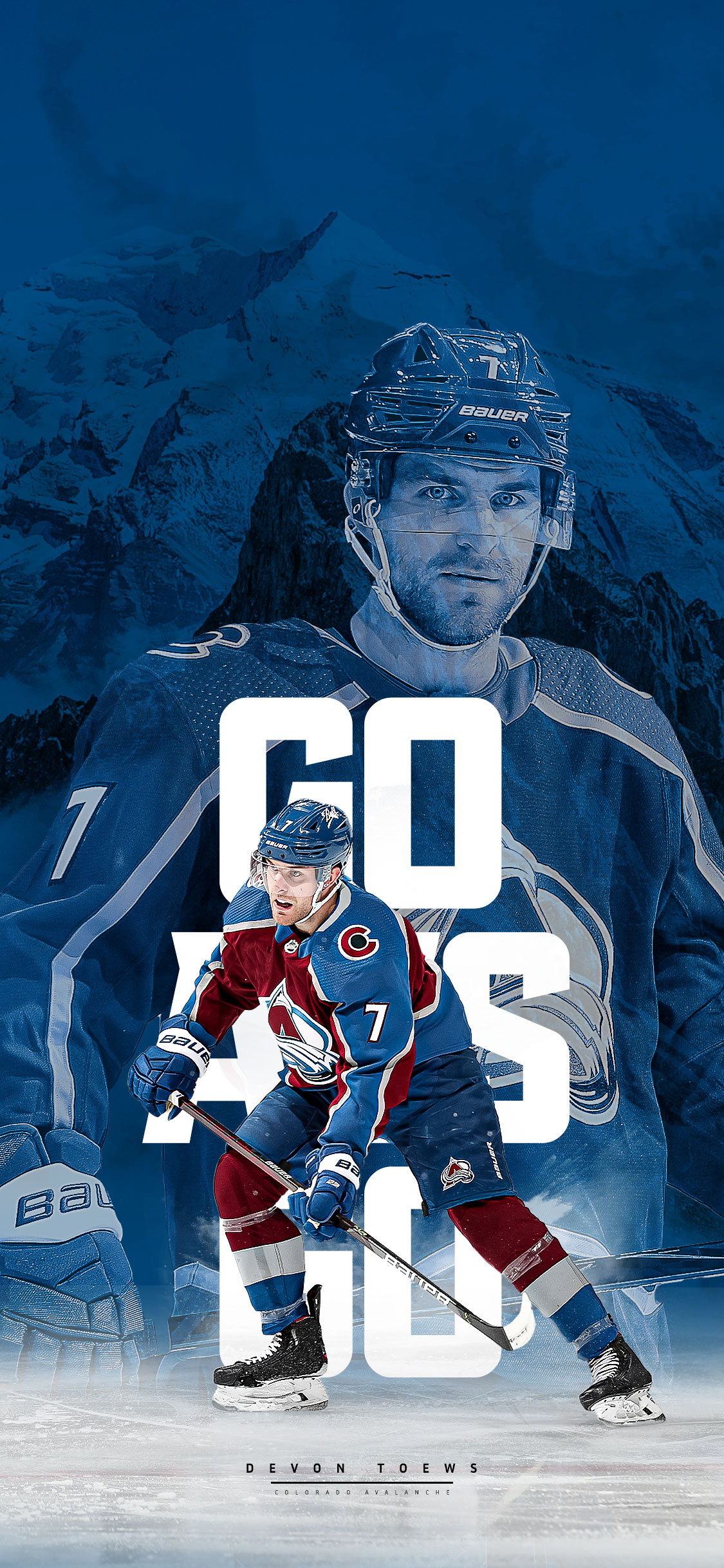 Devon Toews, Colorado Avalanche Wallpaper, 1130x2440 HD Phone