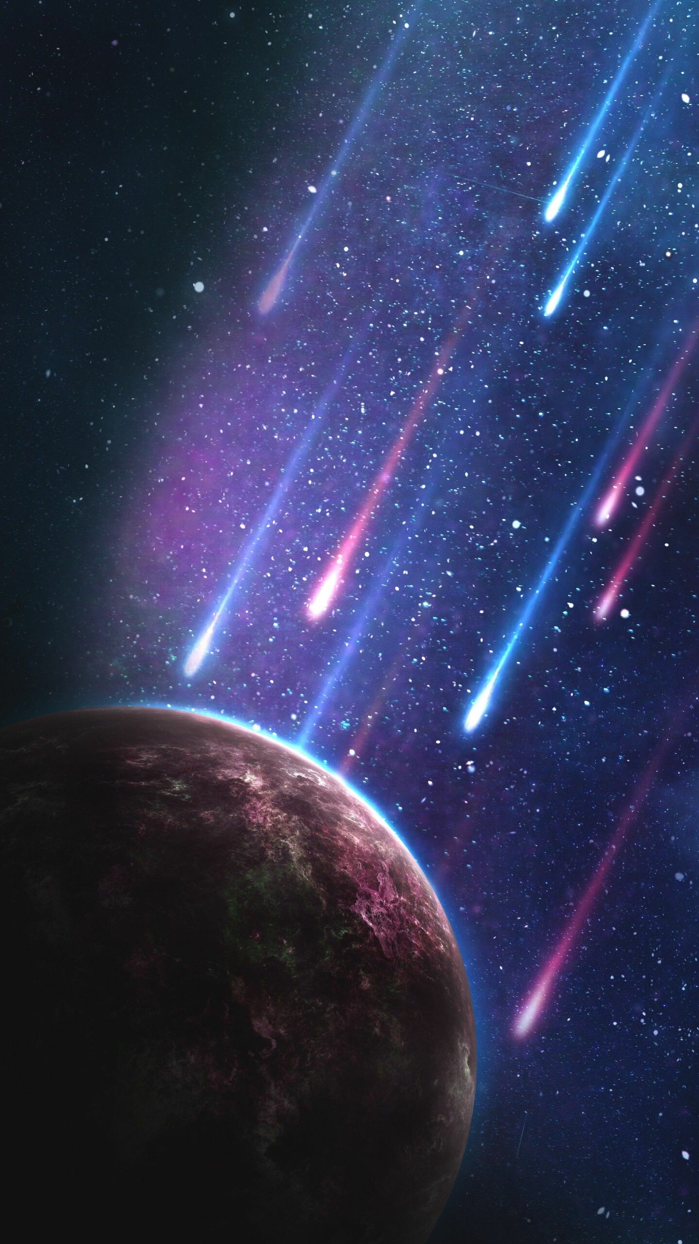 Meteorite wonders, Free HD wallpapers, Celestial phenomena, Astral beauty, 1440x2560 HD Phone