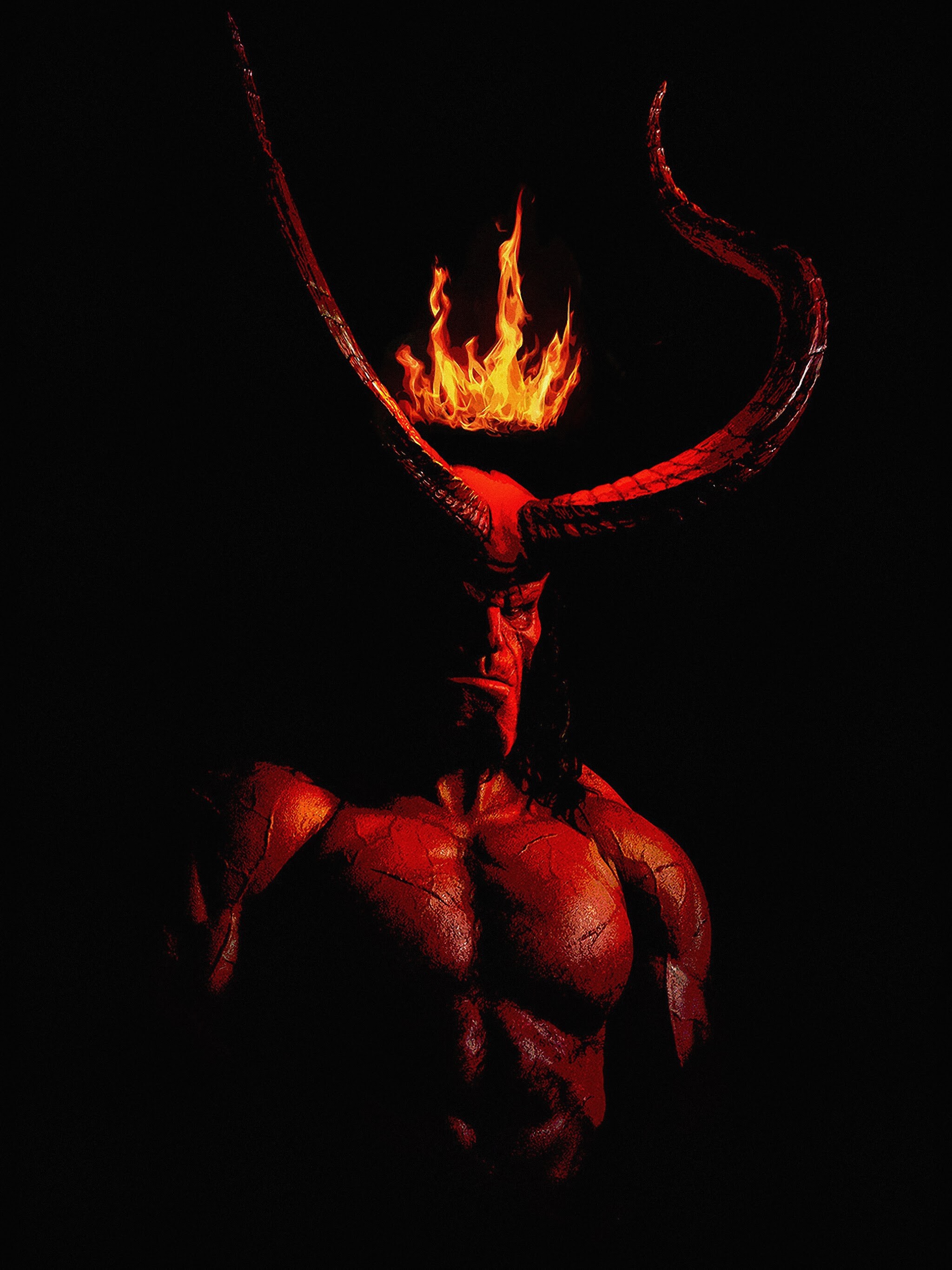 Hellboy 2019, PC desktop, 4K wallpaper, 2050x2740 HD Phone