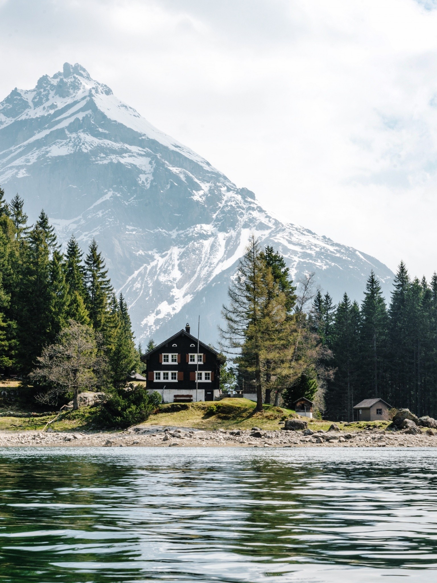 Mountain House, House Wallpaper, 1540x2050 HD Phone