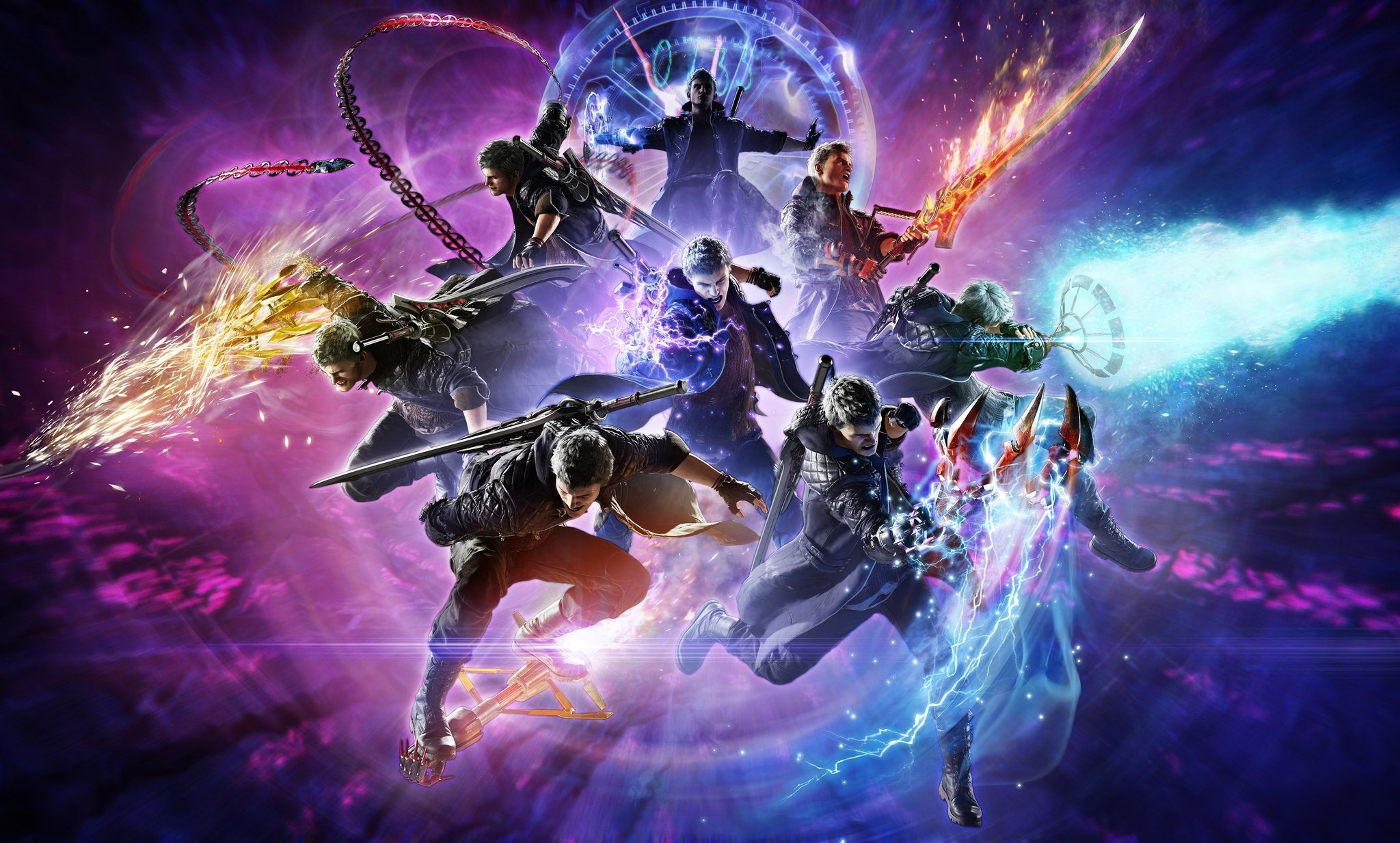 Nero, Devil Breaker arms, Devil May Cry 5, Red Queen sword, HD Desktop wallpaper