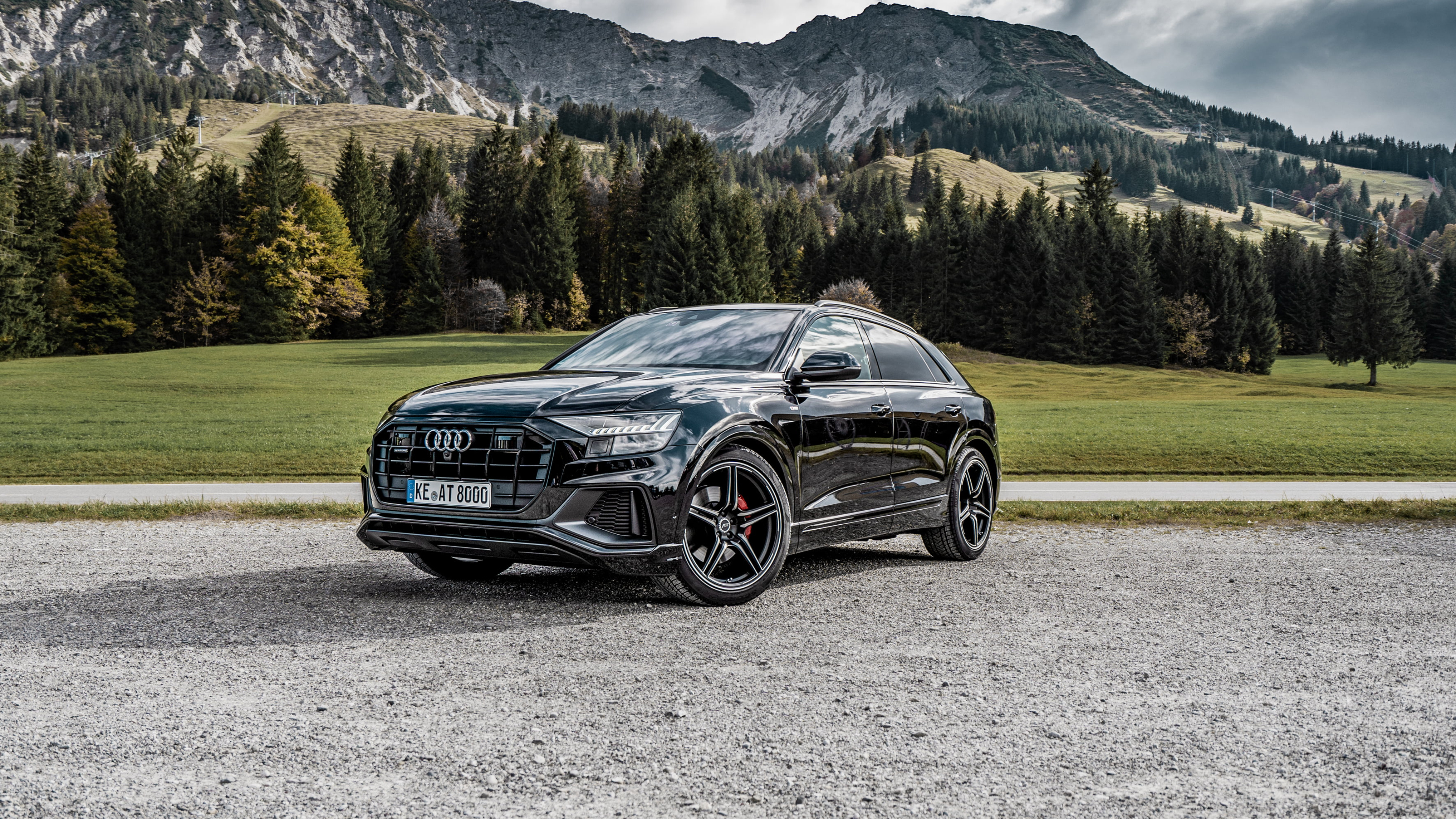 Black Edition, Audi Q8 Wallpaper, 3840x2160 4K Desktop