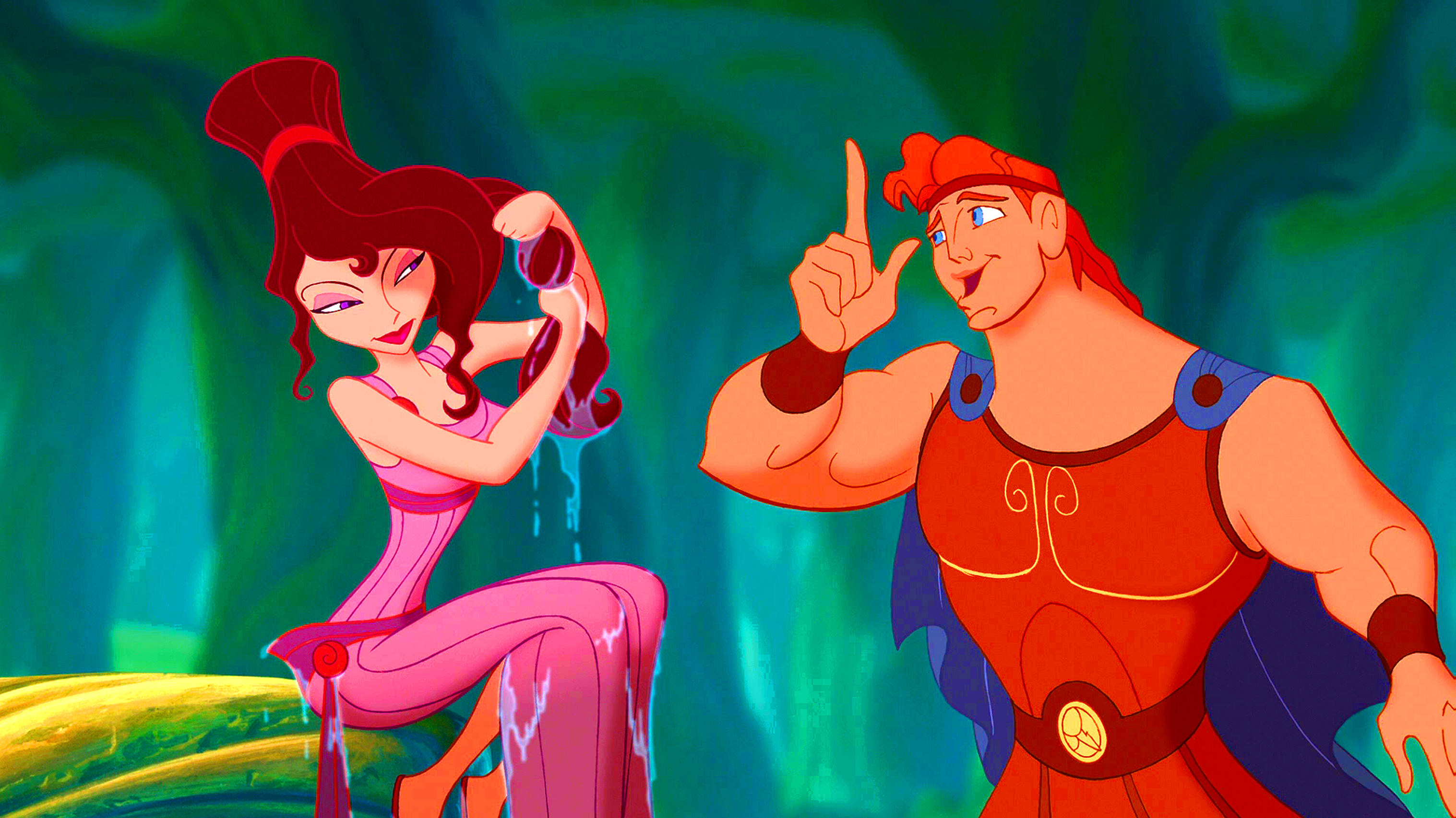 Animation classic, Disney characters, Megara and Hercules, Walt Disney Screencaps, 3040x1710 HD Desktop