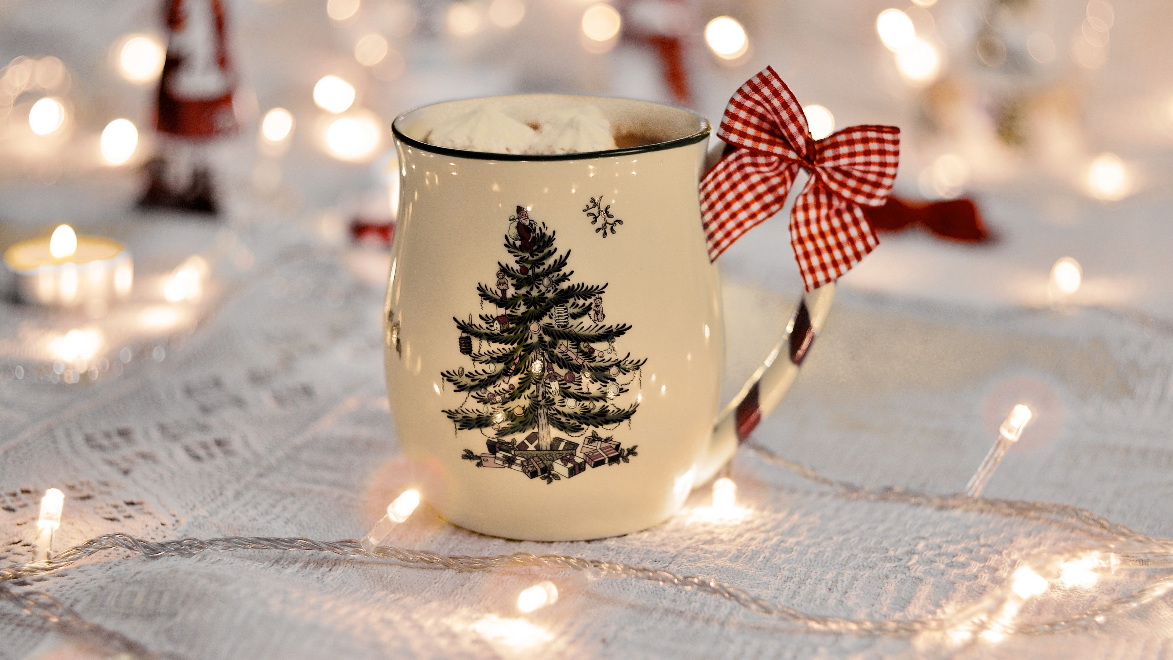 Christmas mug wallpapers, Top free backgrounds, Food, Wallpapers, 3840x2160 4K Desktop