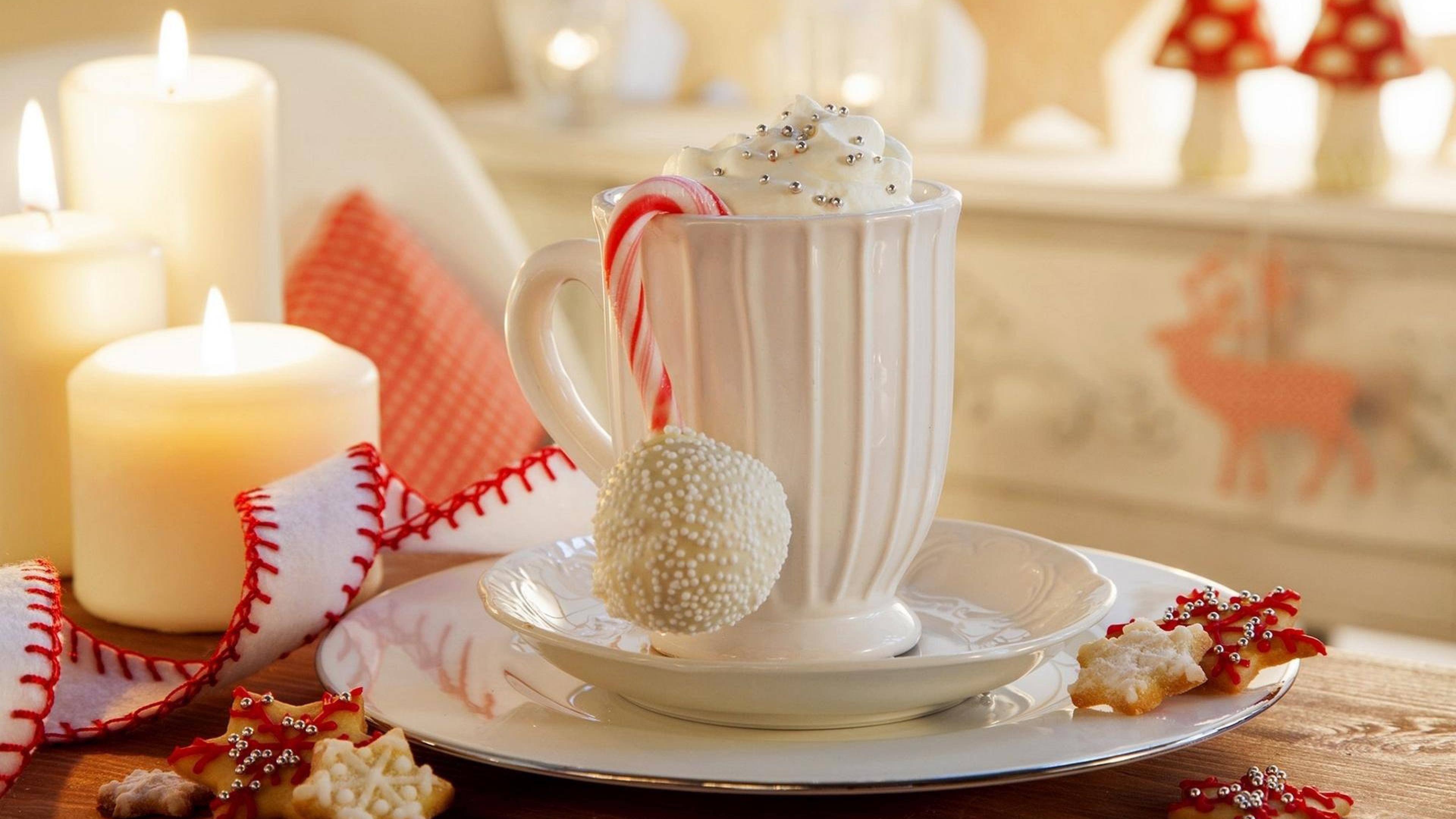 Christmas hot cocoa, Top free backgrounds, Food, Wallpapers, 3840x2160 4K Desktop