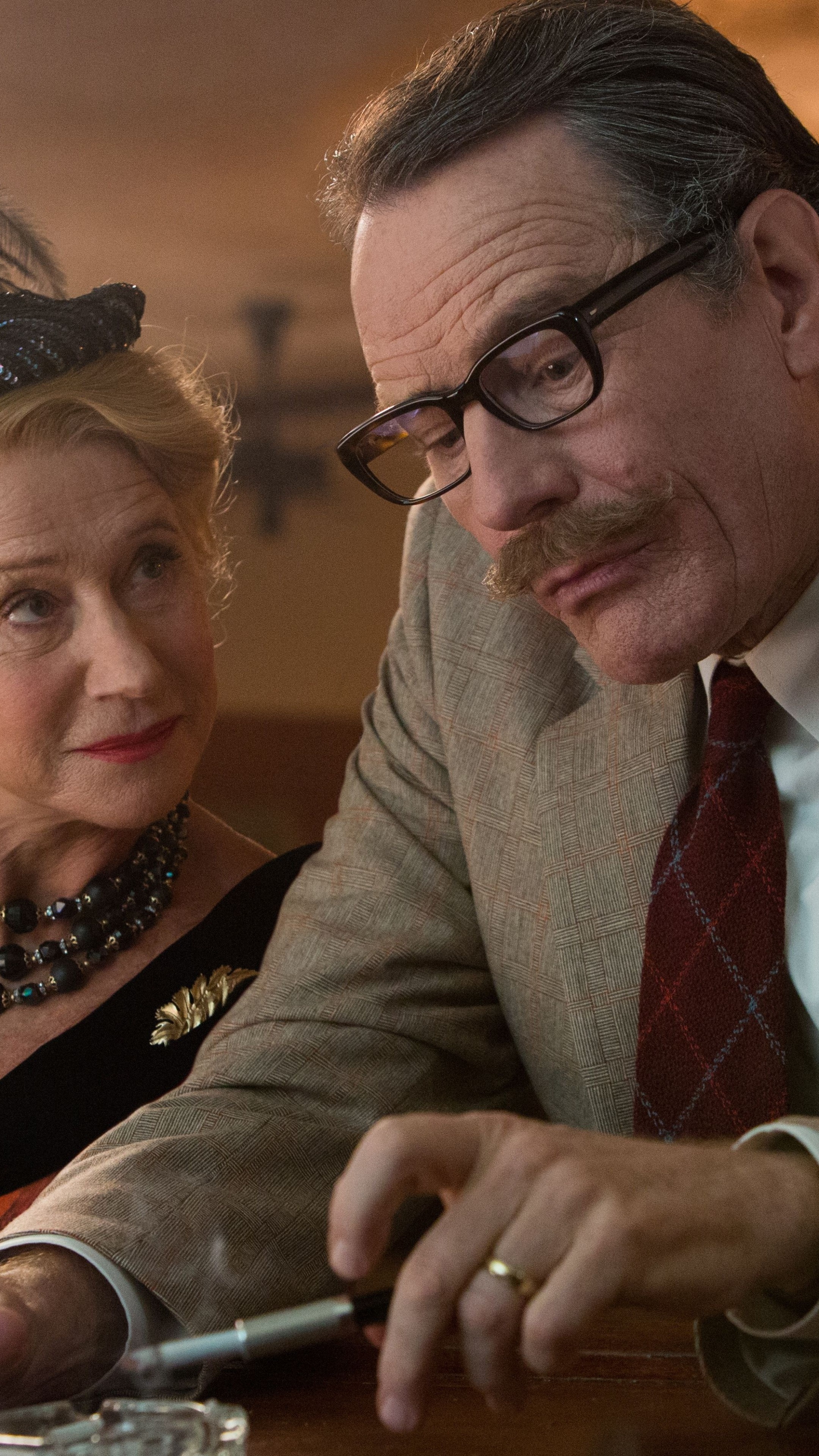 Trumbo movie, Bryan Cranston, Diane Lane, Movie poster, 2160x3840 4K Phone