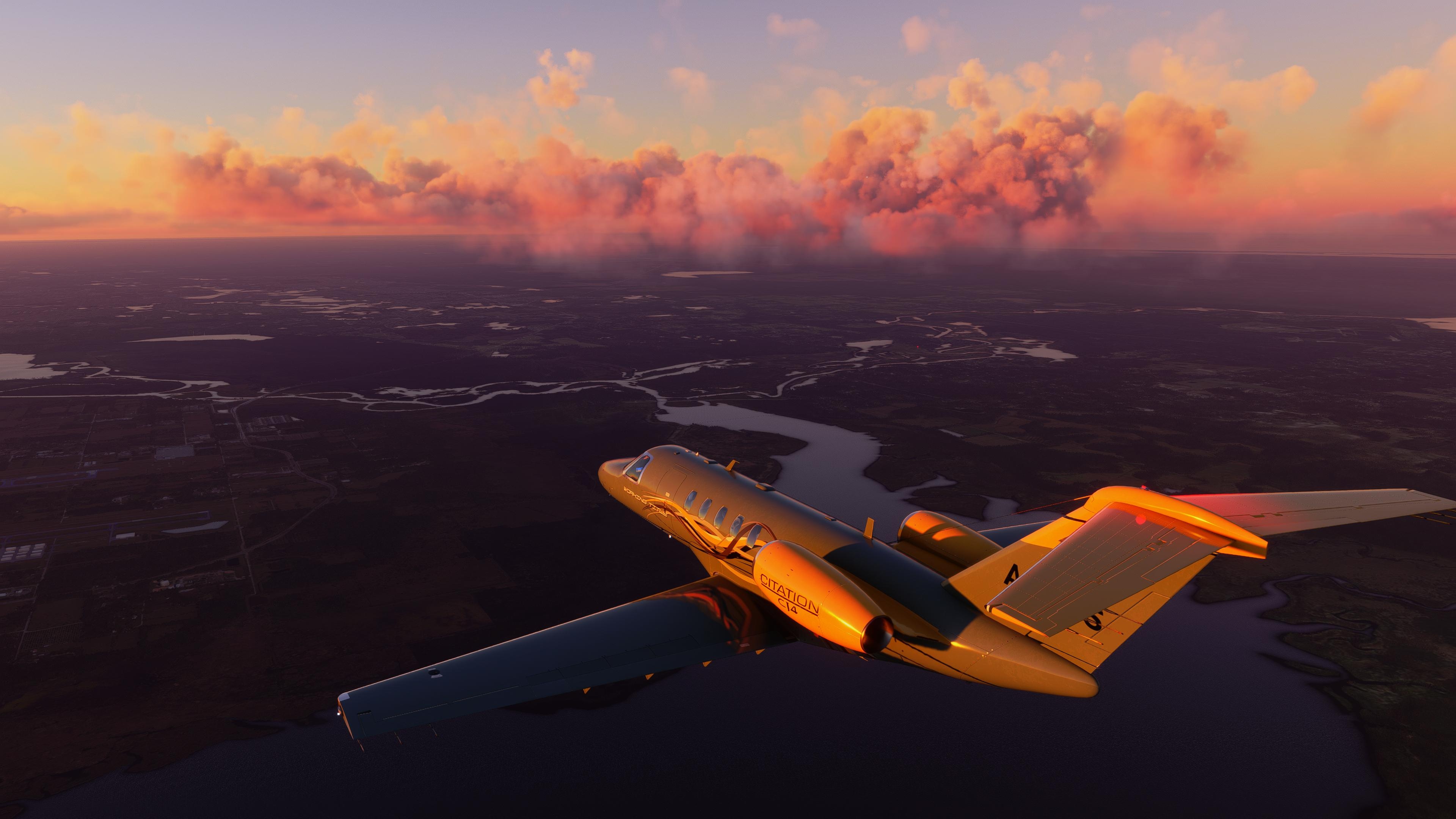 MSFS SU10 beta clouds - KEYW-KMCO Cessna Citation CJ4 - The AVSIM Screen Shots Forum - The AVSIM Community 3840x2160